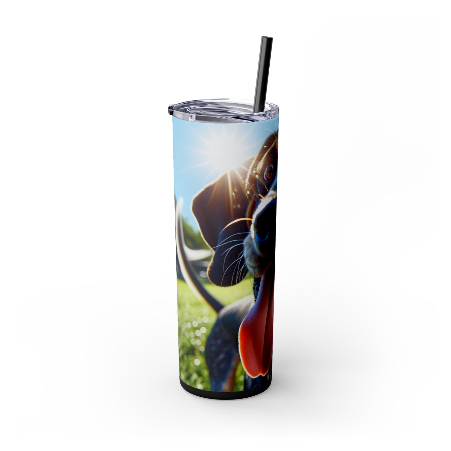 Bluetick Coonhound Tumbler with Straw, 20oz