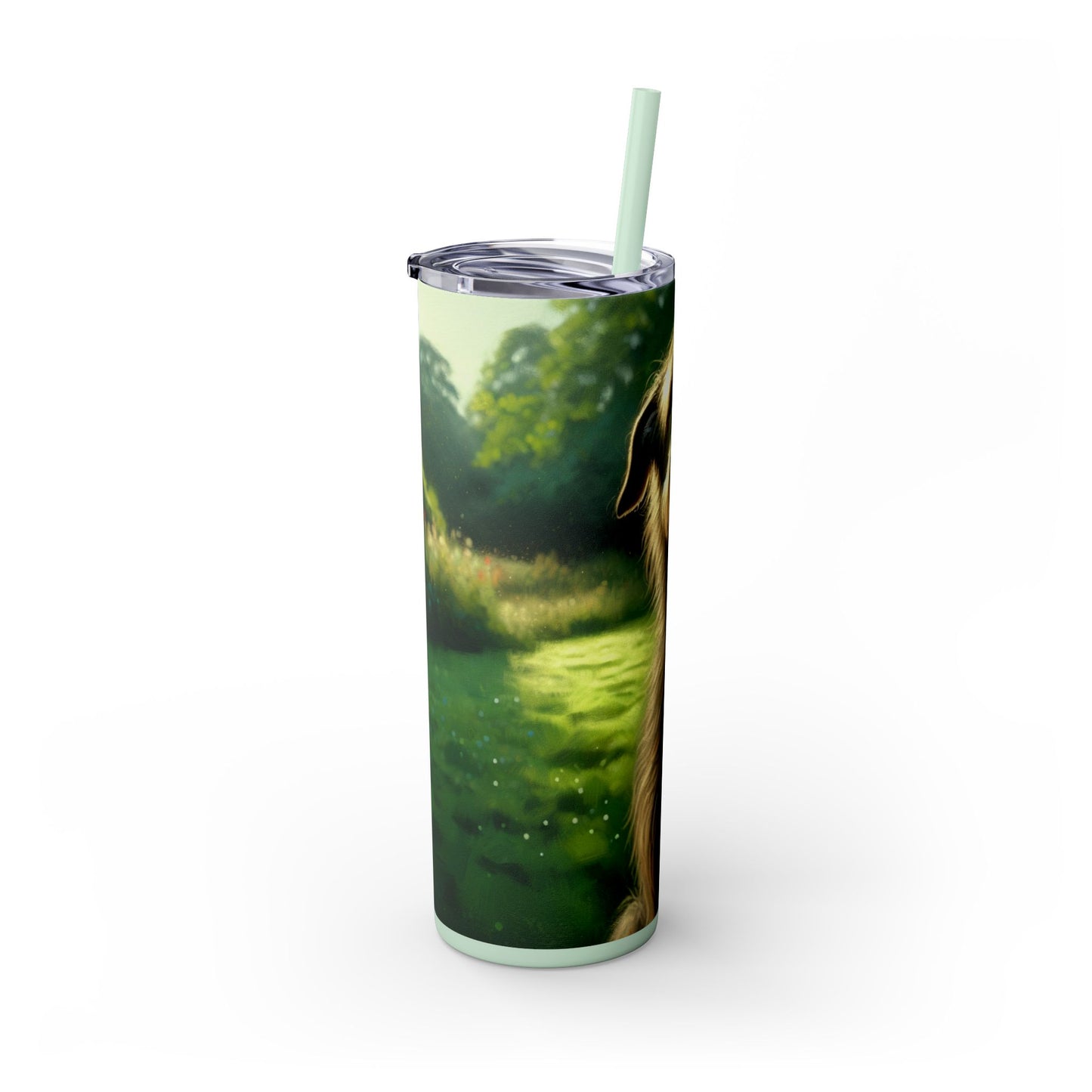 Irish Wolfhound Tumbler with Straw, 20oz
