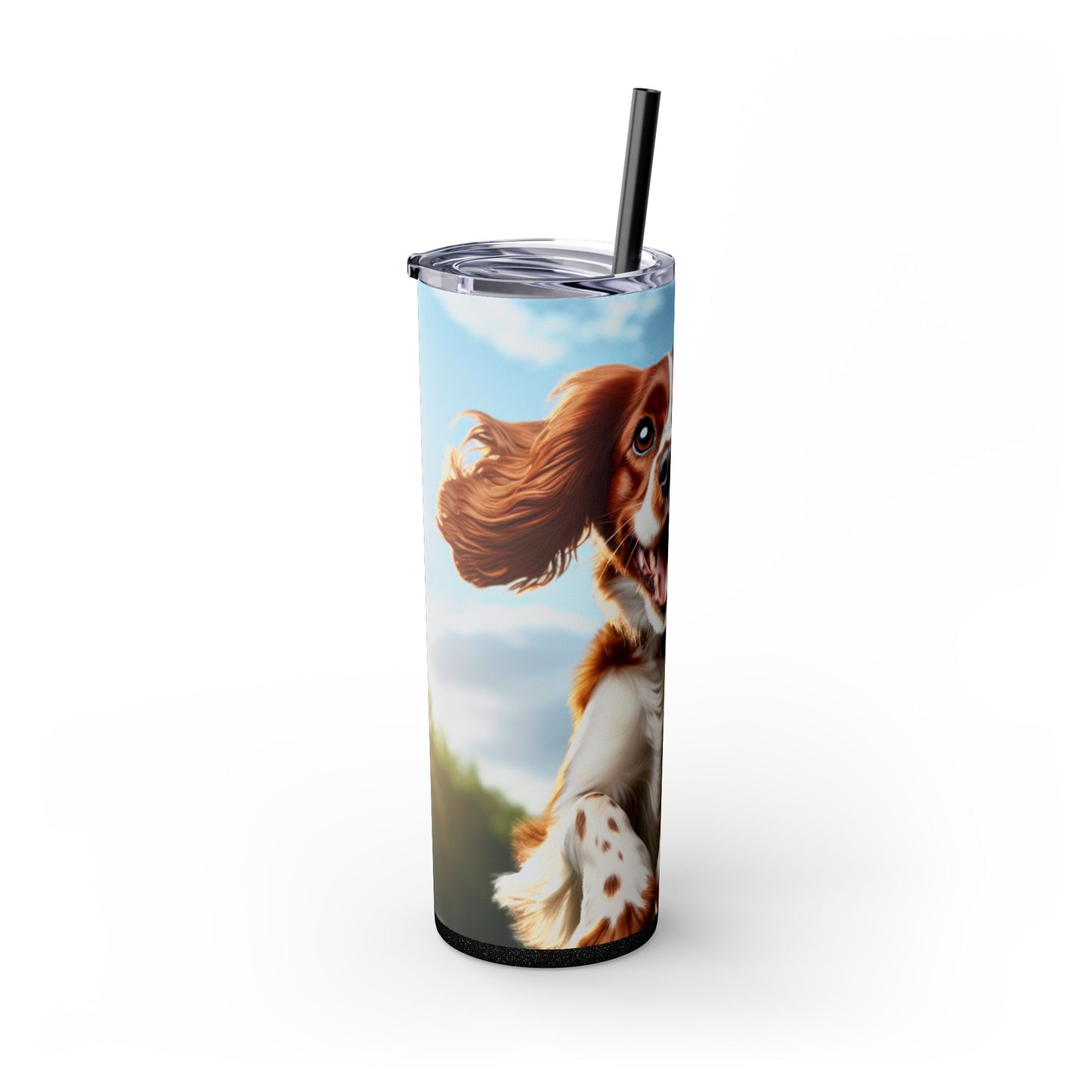Welsh Springer Spaniel Skinny Tumbler with Straw, 20oz
