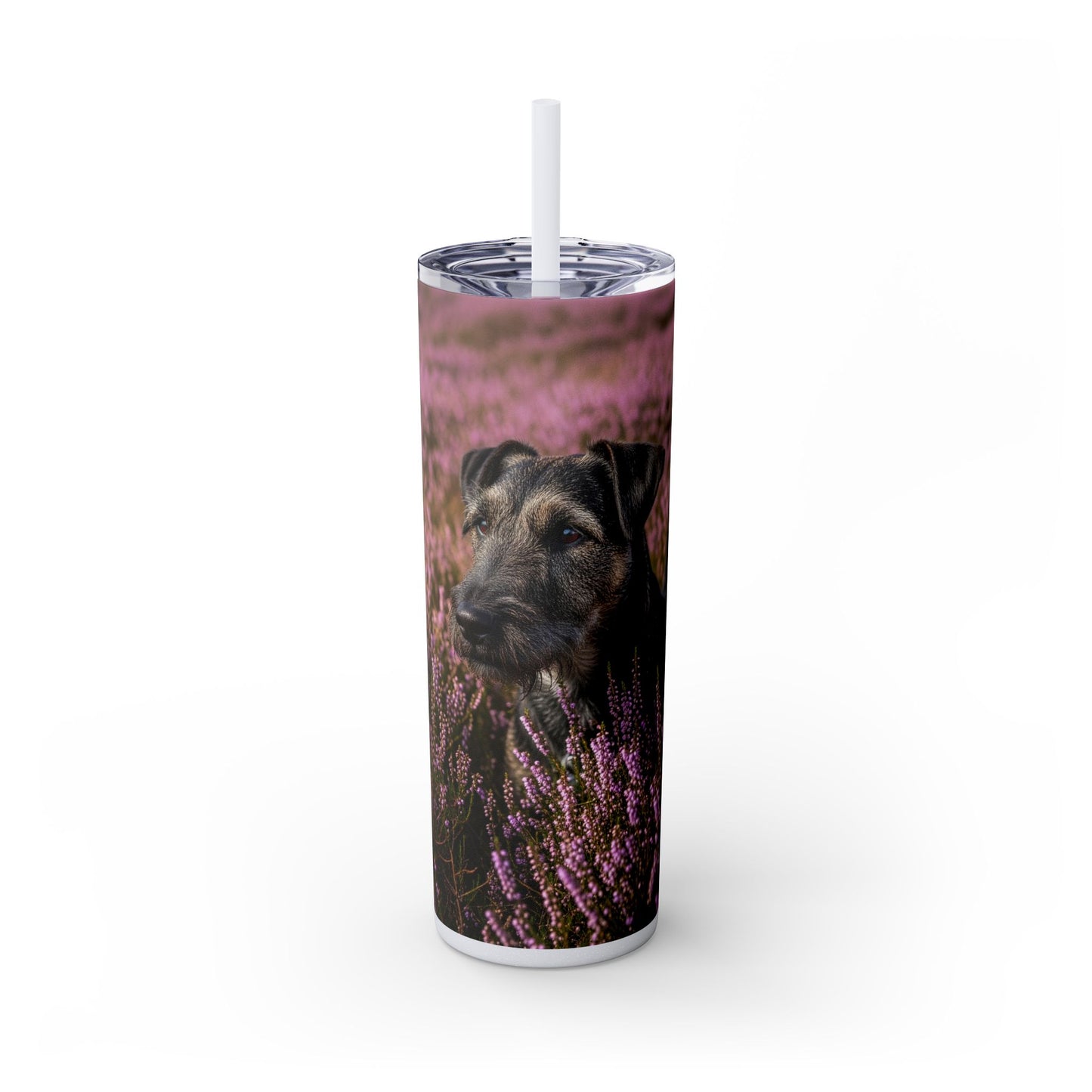 Glen of Imaal Terrier Skinny Tumbler with Straw, 20oz