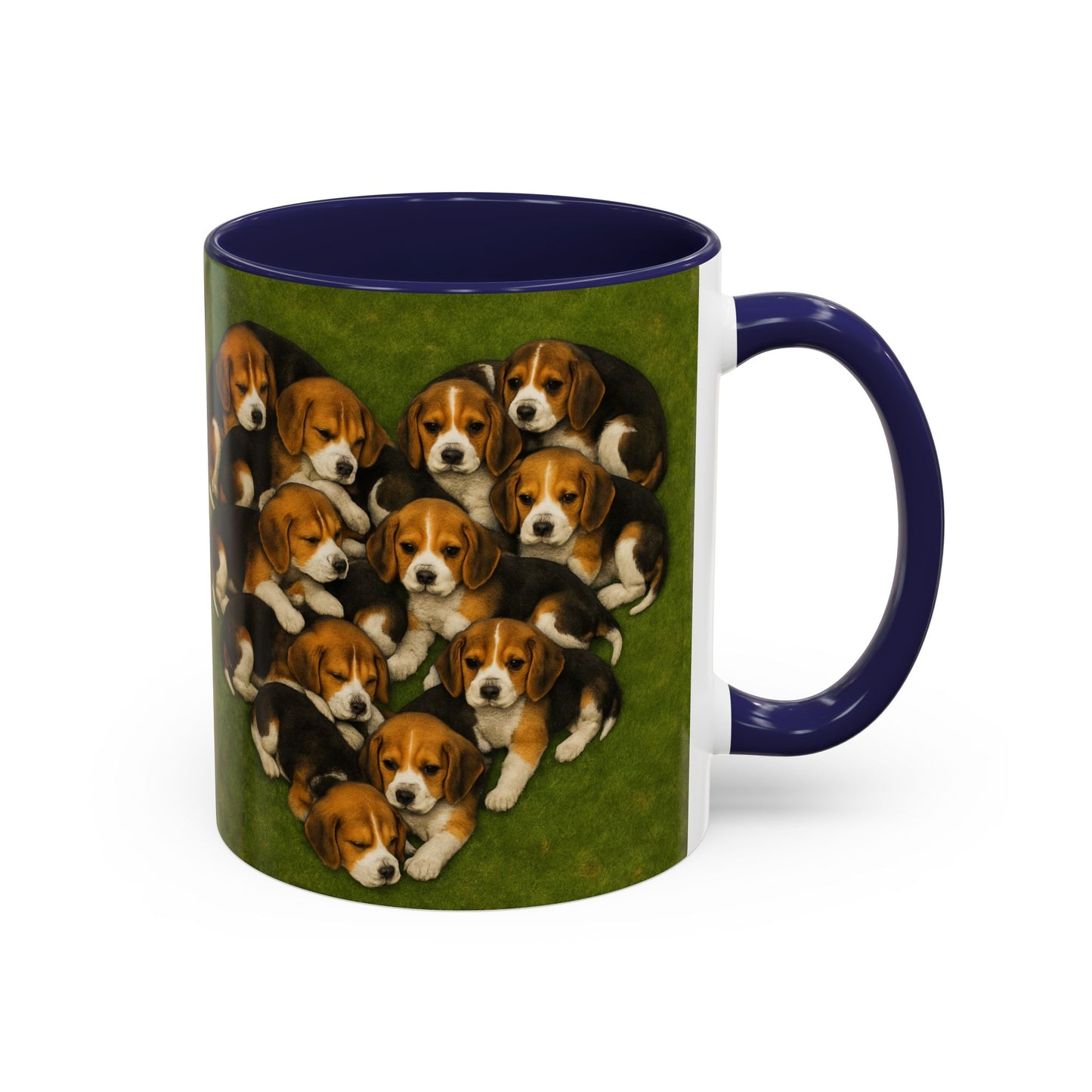 Beagle puppies Accent Coffee Mug - Perfect Gift for Dog Lovers