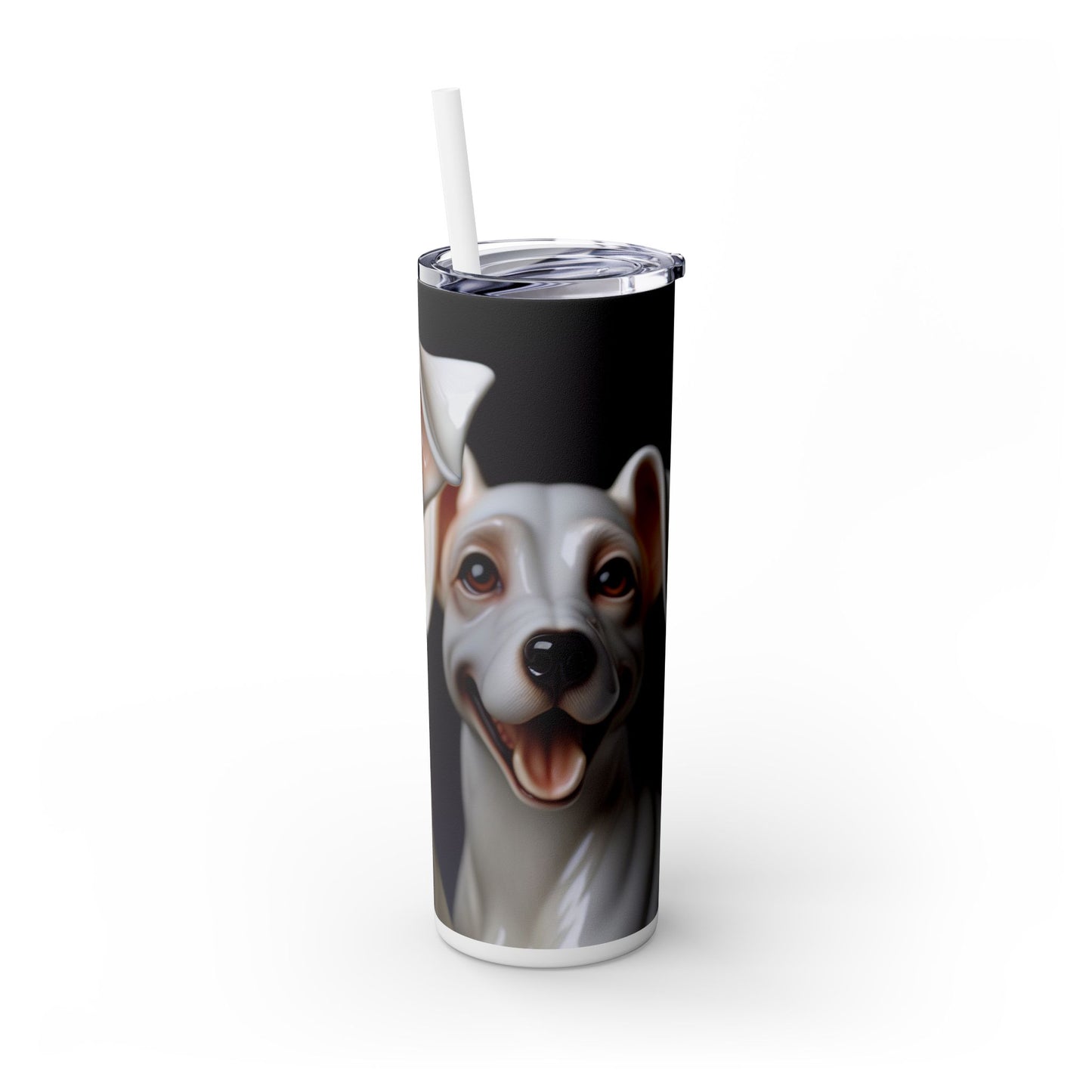 Porcelaine Tumbler with Straw, 20oz