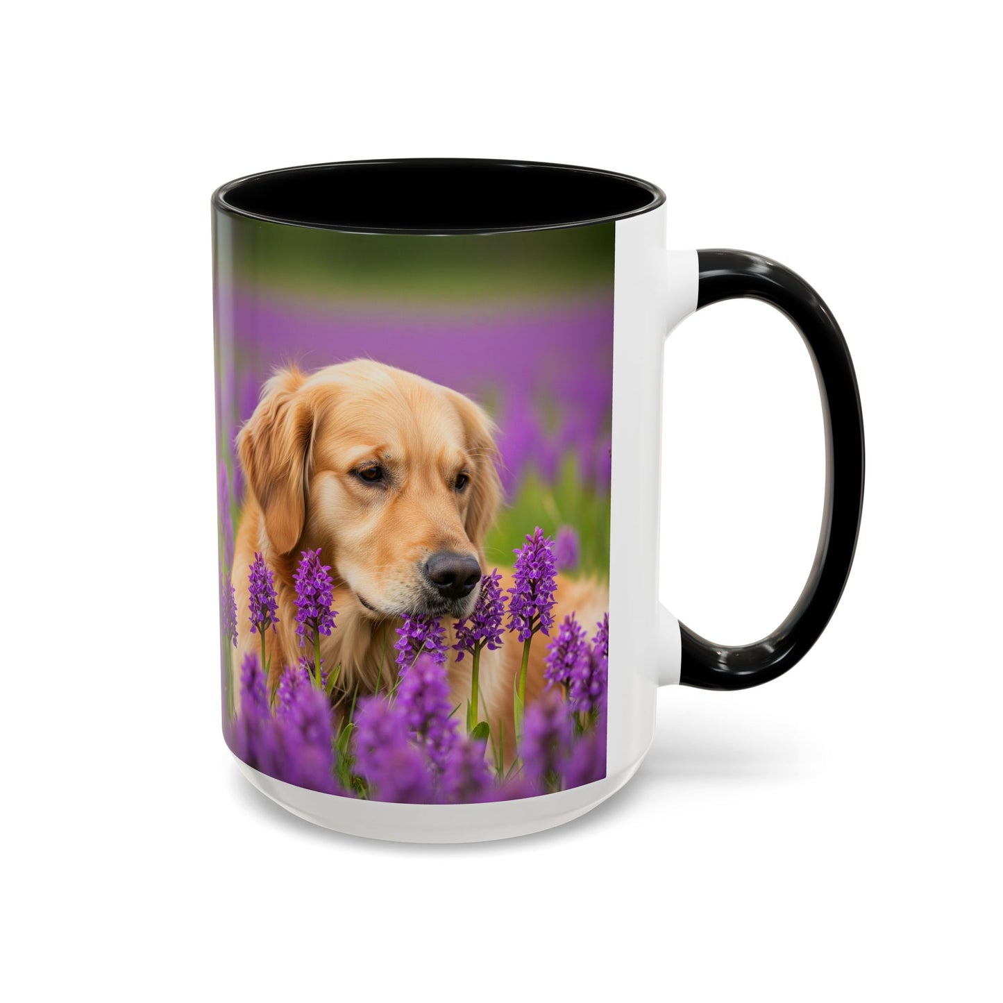 Golden Retriever Accent Coffee Mug - Perfect Gift for Dog Lovers
