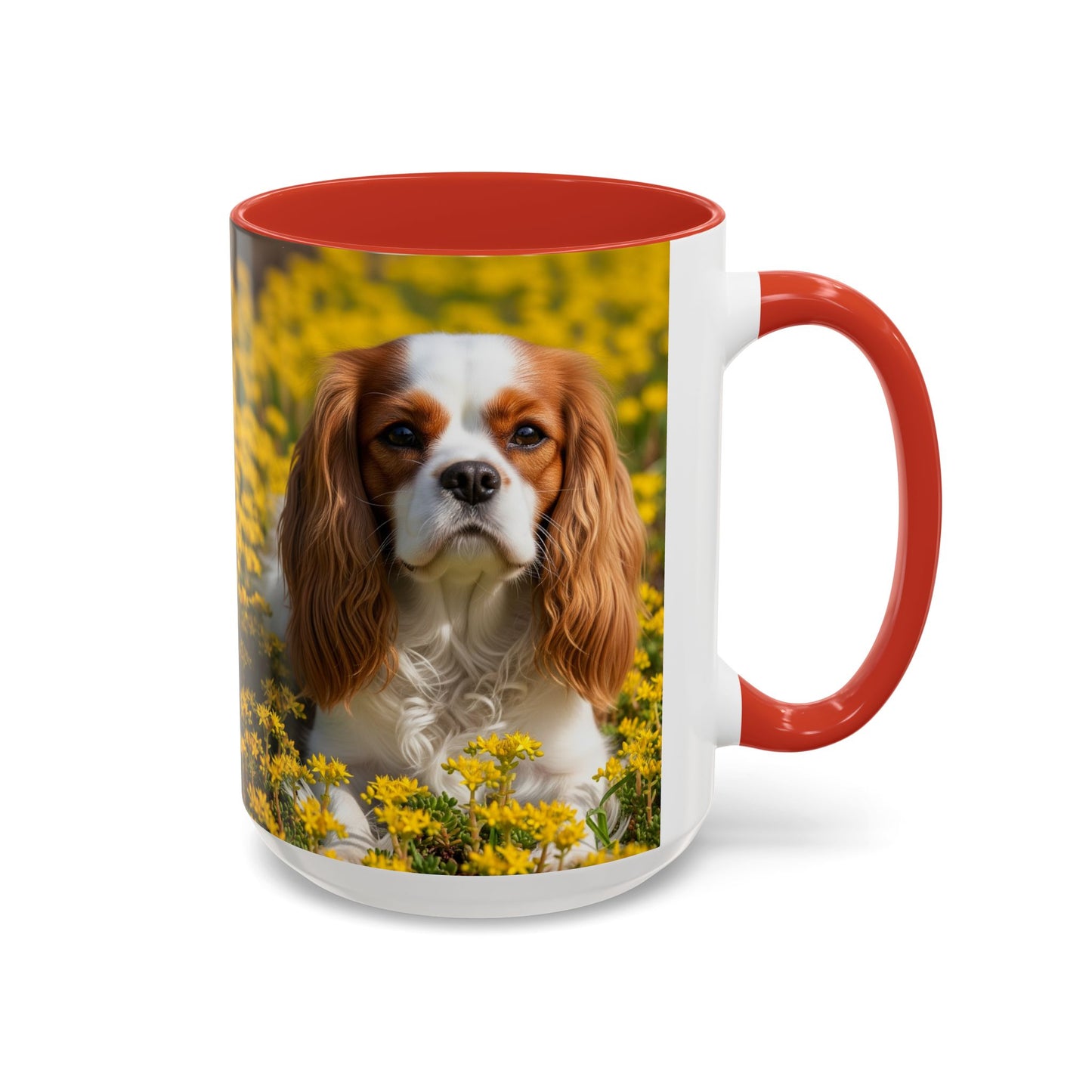 Cavalier King Charles Spaniel Accent Coffee Mug - Perfect Gift for Dog Lovers