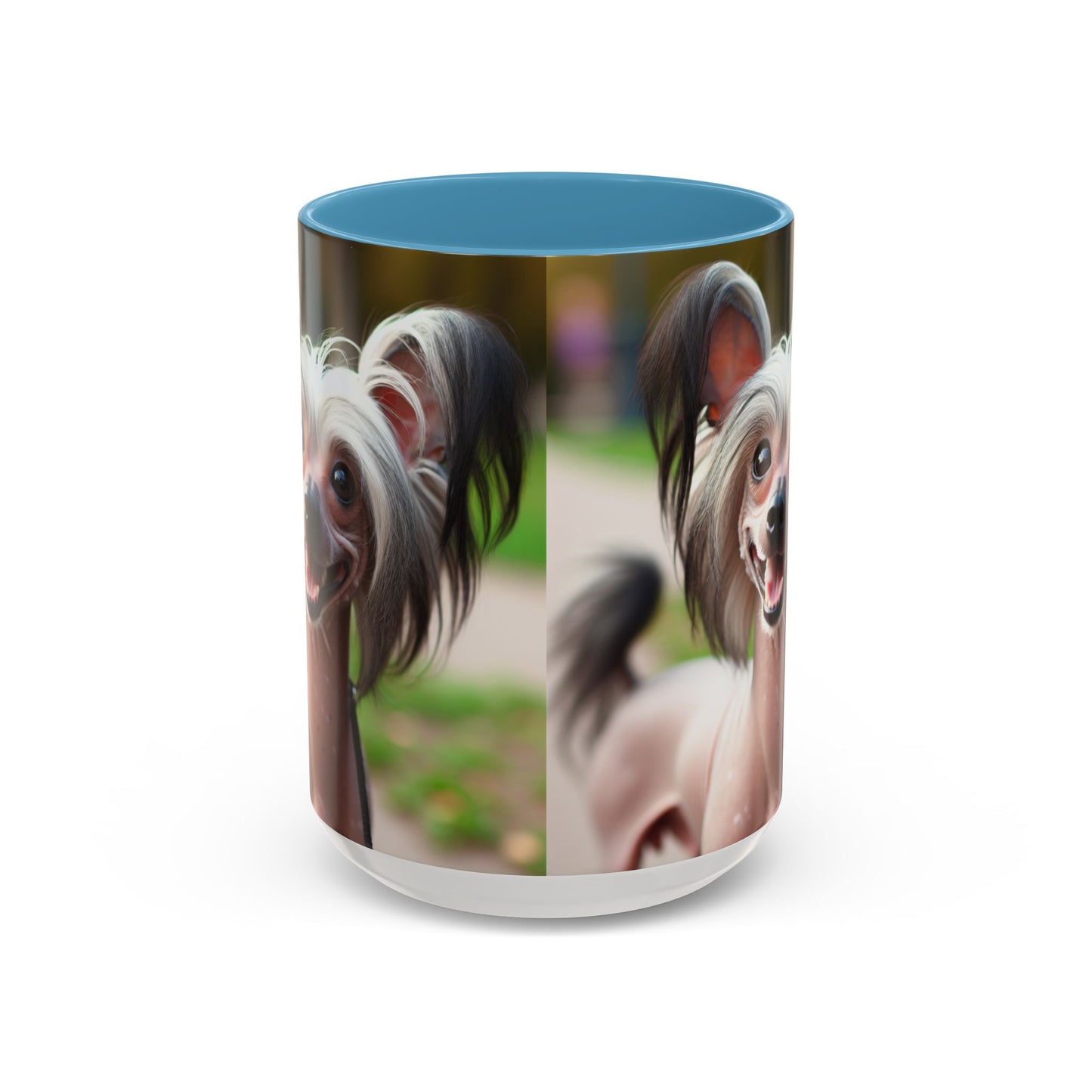 Chinese Crested Dog Accent Coffee Mug - Perfect Gift for Dog Lovers