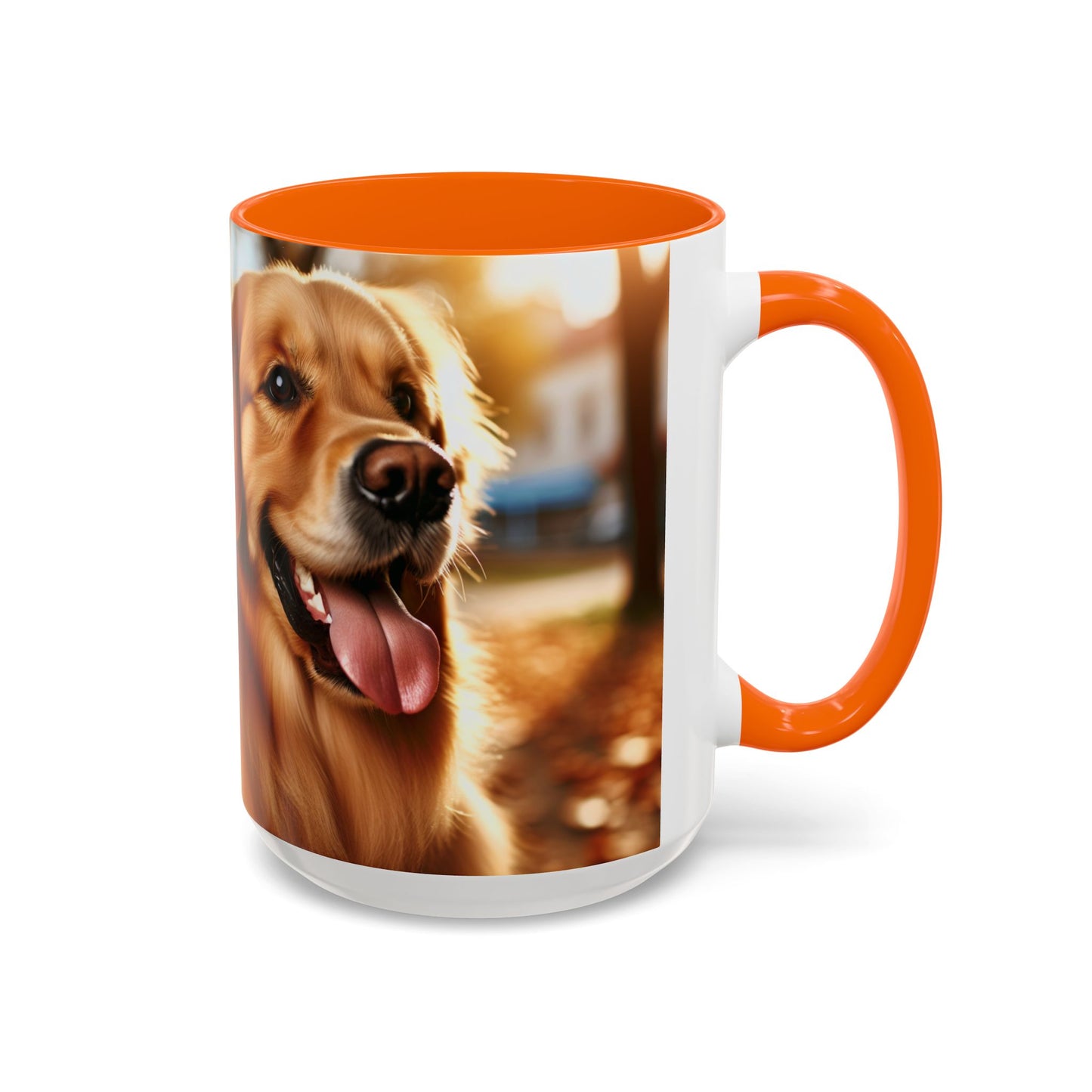 Golden Retriever Accent Coffee Mug - Perfect Gift for Dog Lovers