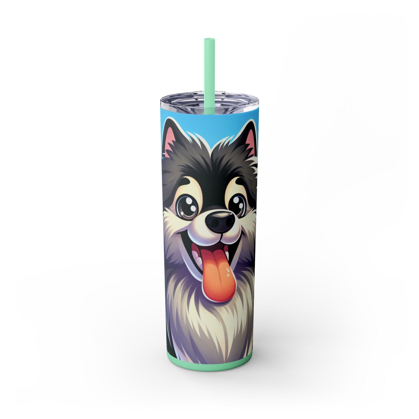 Keeshond Tumbler with Straw, 20oz