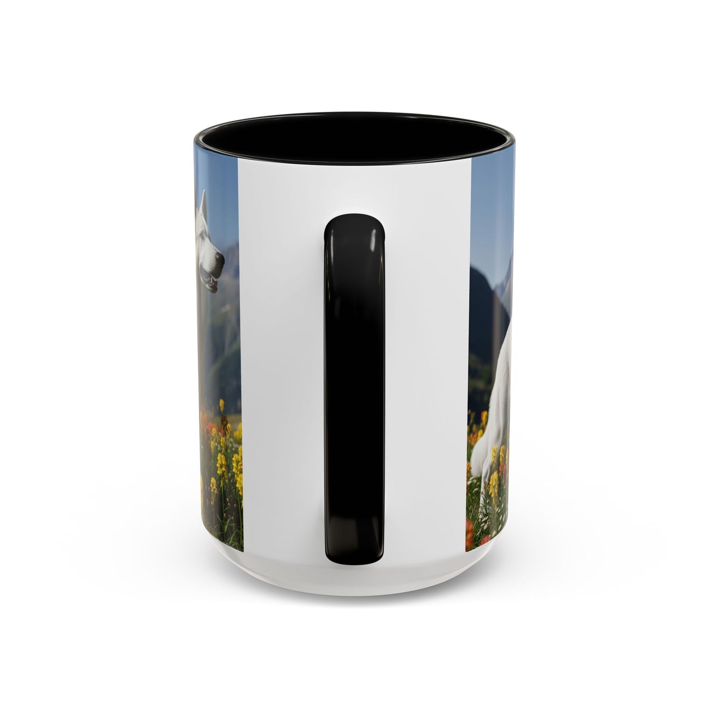 White Swiss Shepherd Dog Accent Coffee Mug - Perfect Gift for Dog Lovers