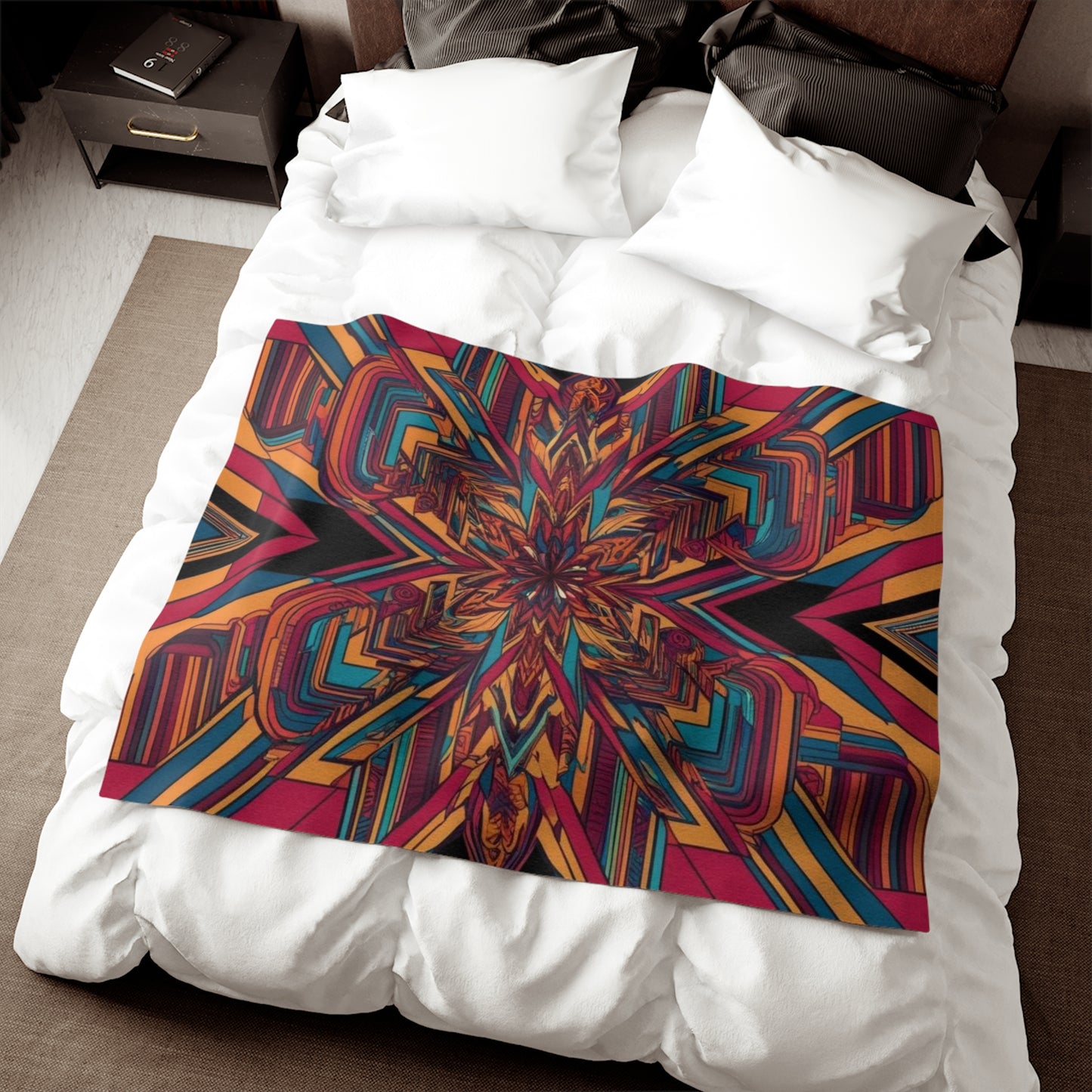 Optical Illusion Sweatshirt Blanket