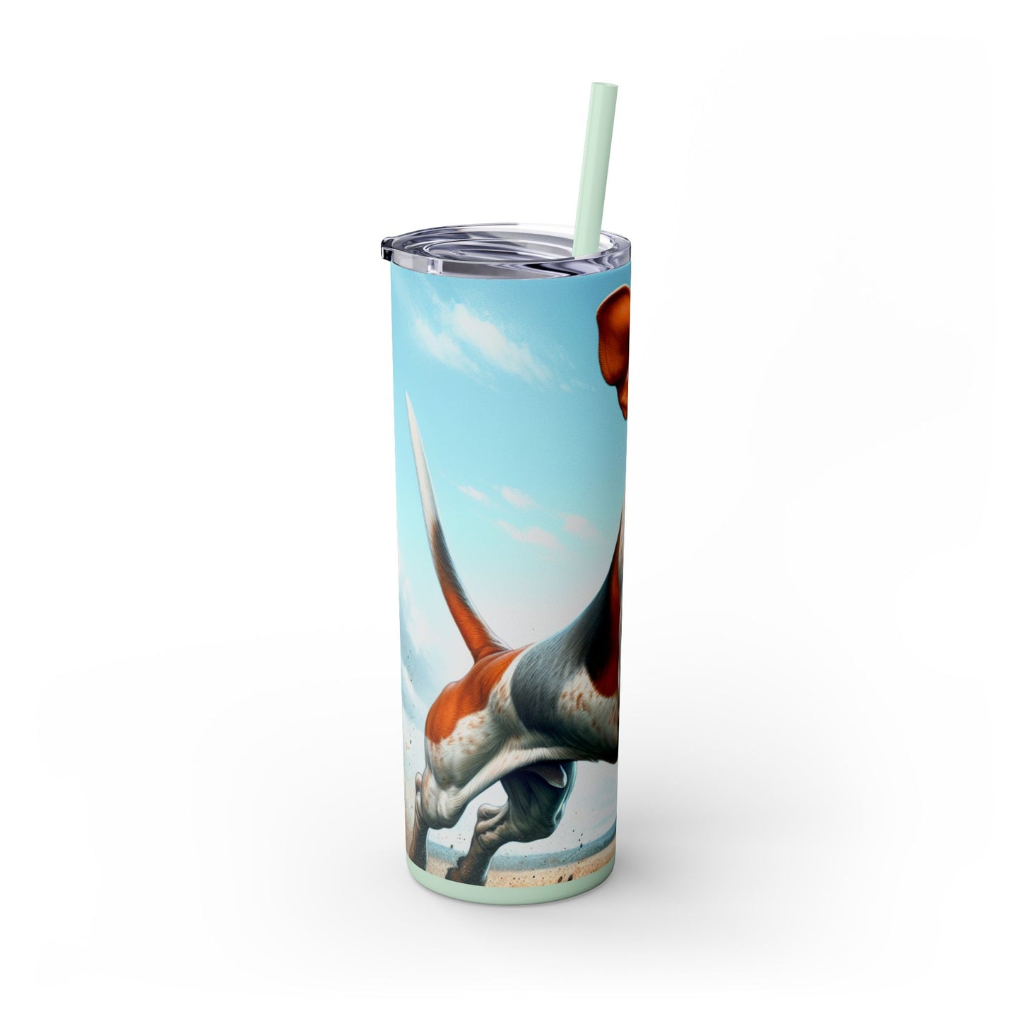 American English Coonhound Tumbler with Straw, 20oz