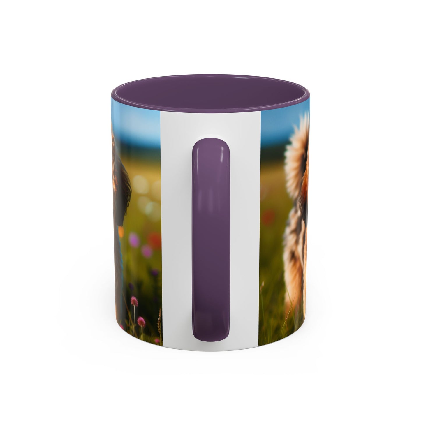 Russkaya Tsvetnaya Bolonka Accent Coffee Mug - Perfect Gift for Dog Lovers