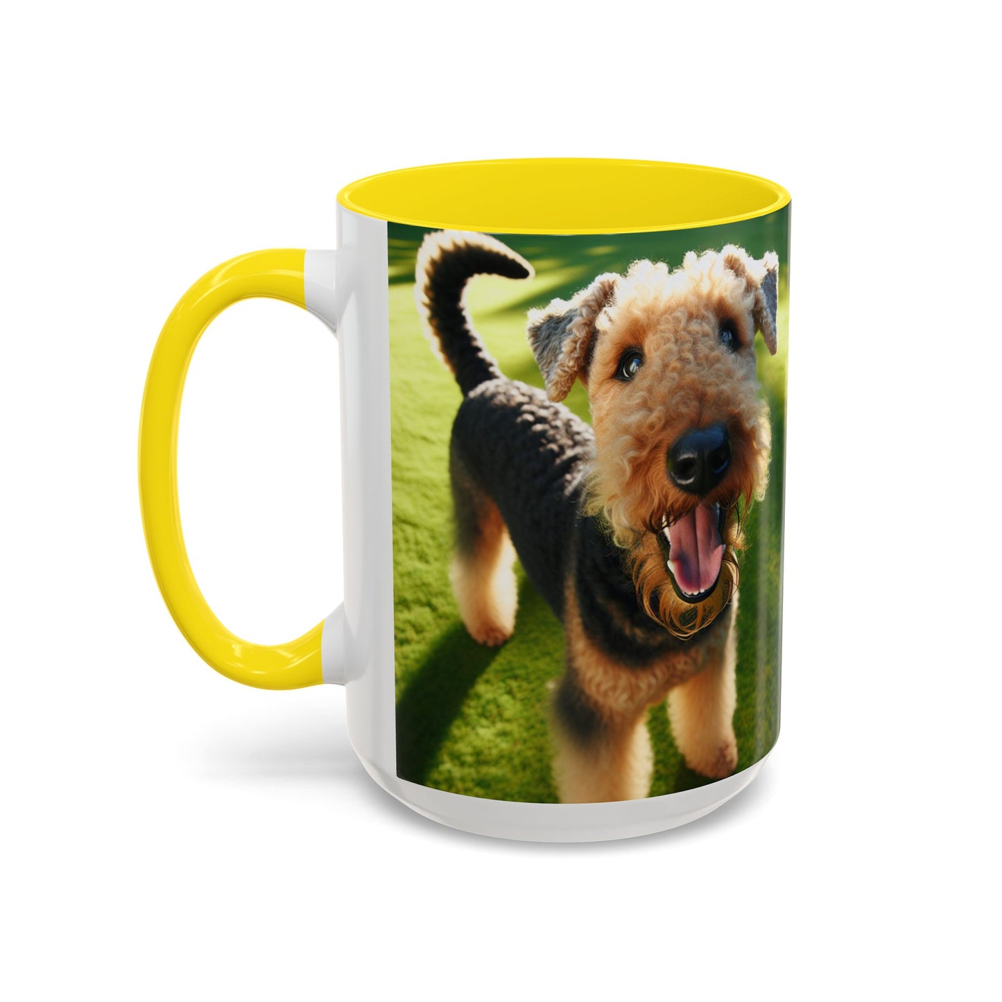 Airedale Terrier Accent Coffee Mug - Perfect Gift for Dog Lovers
