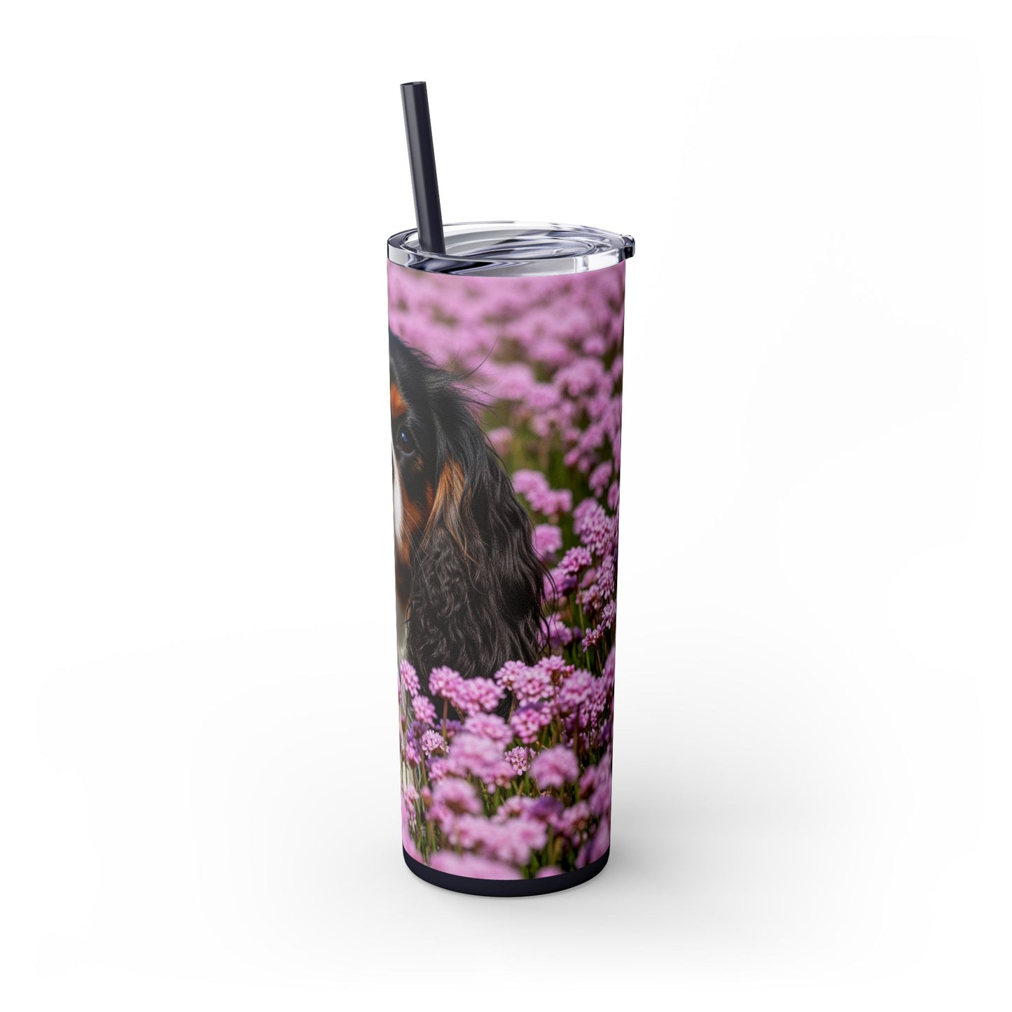 King Charles Spaniel Tumbler with Straw, 20oz