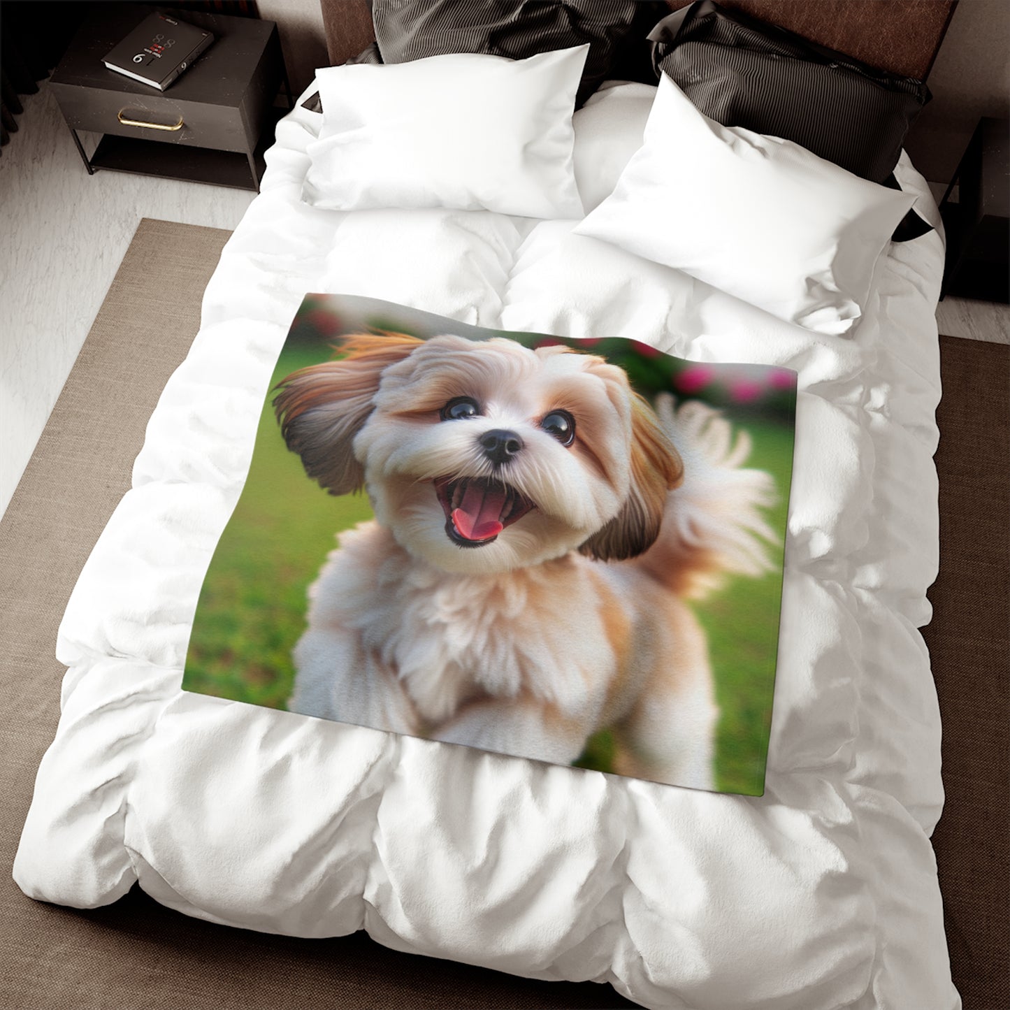 Shih-poo Sweatshirt Blanket