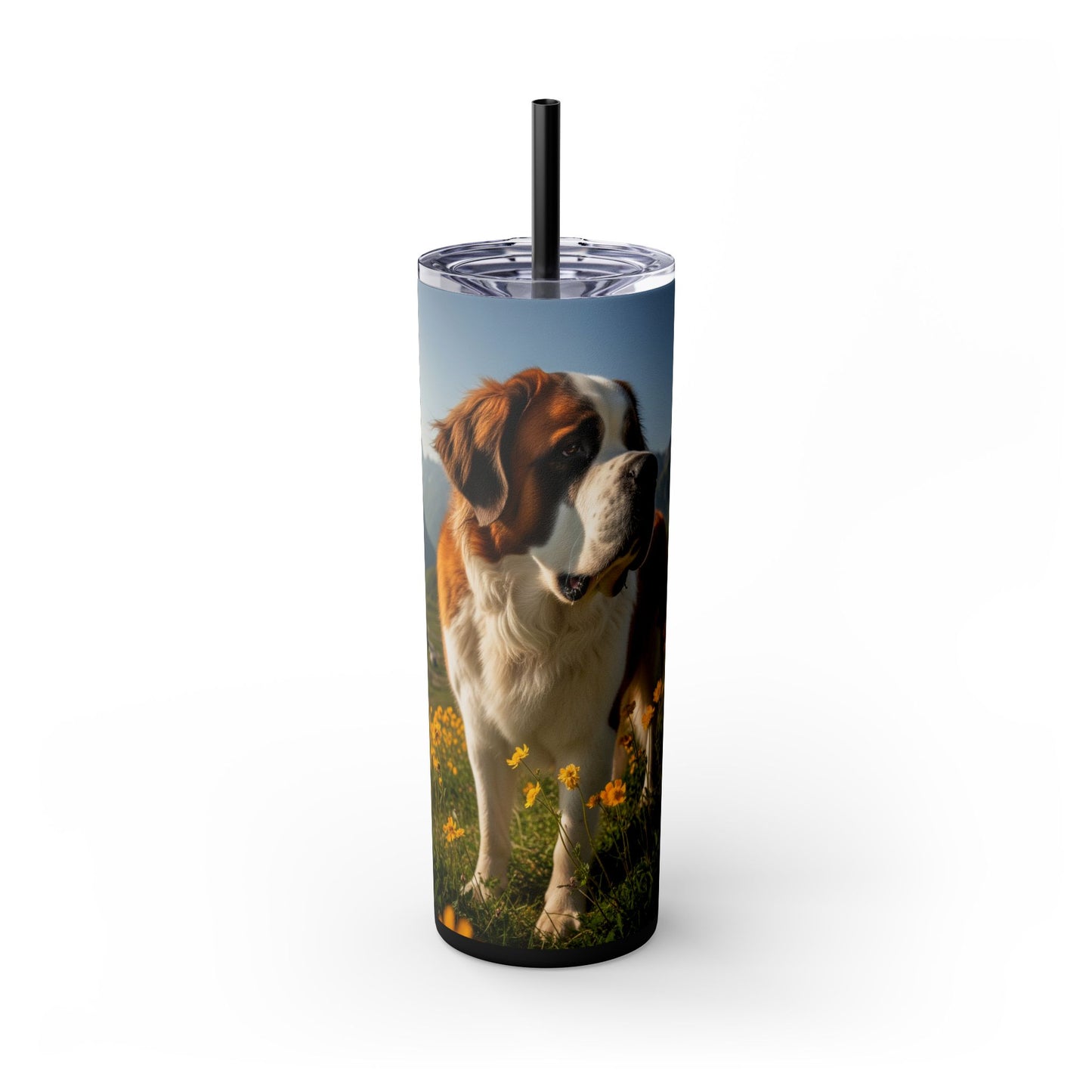 Saint Bernard Tumbler with Straw, 20oz