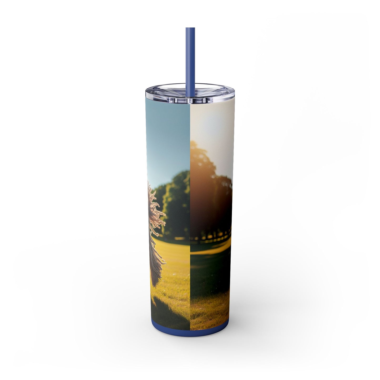 Puli Skinny Tumbler with Straw, 20oz