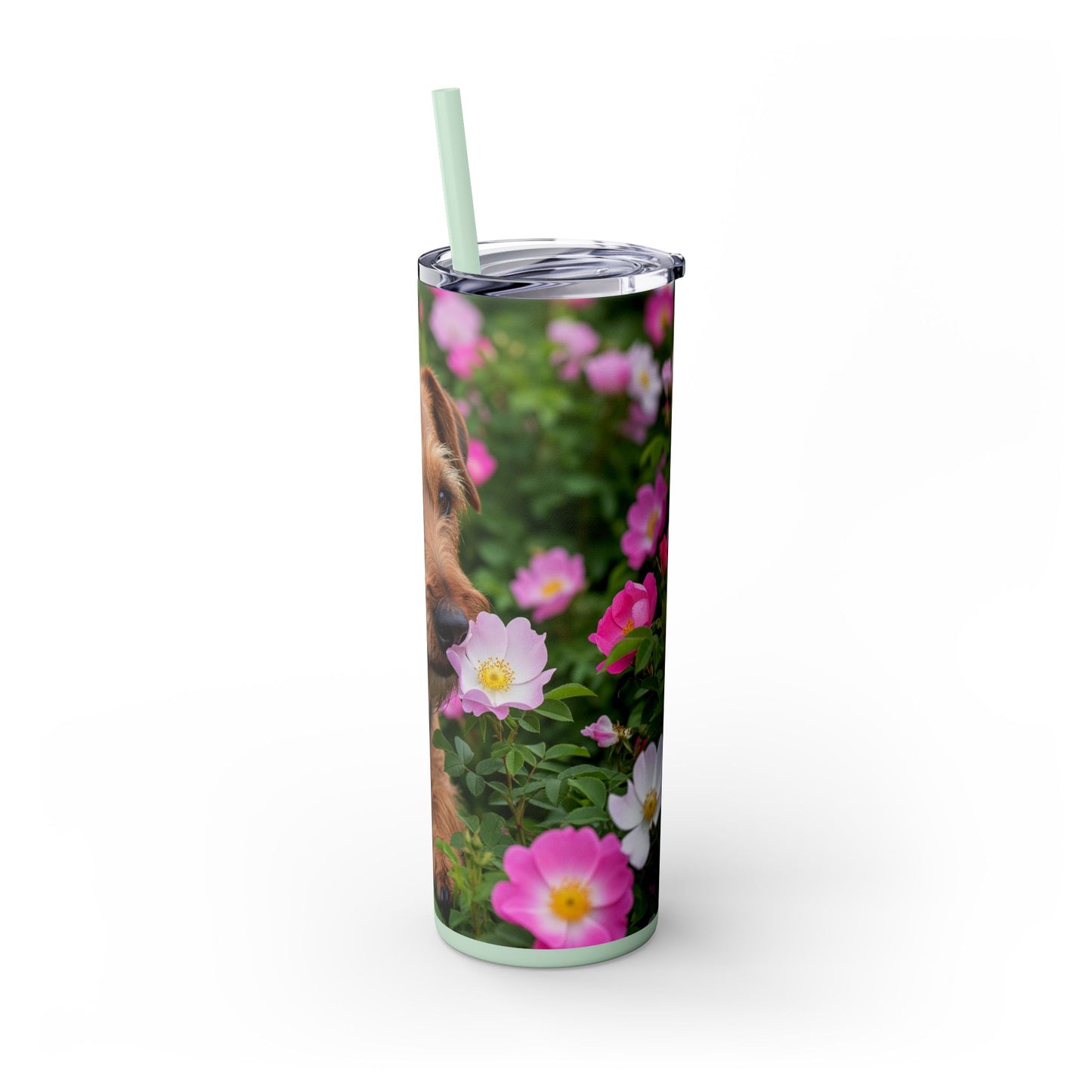 Teddy Roosevelt Terrier Tumbler with Straw, 20oz