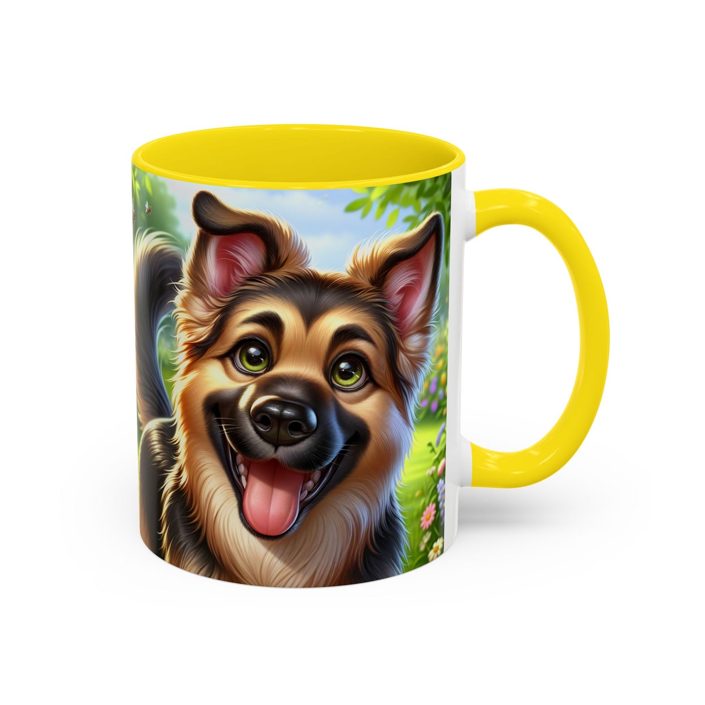 German Shepherd Accent Coffee Mug - Perfect Gift for Dog Lovers