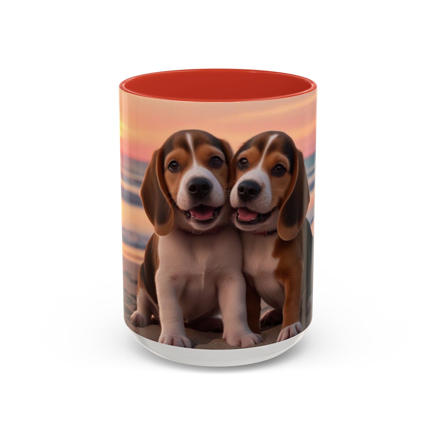 Beagle Love Accent Coffee Mug - Perfect Gift for Dog Lovers