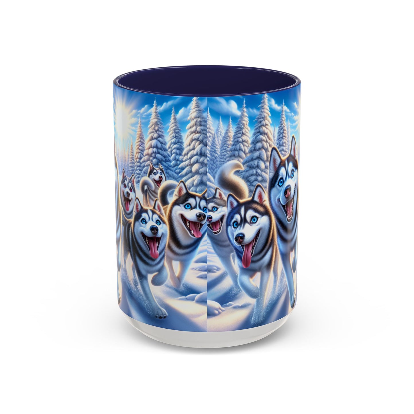 Siberian Husky Accent Coffee Mug - Perfect Gift for Dog Lovers