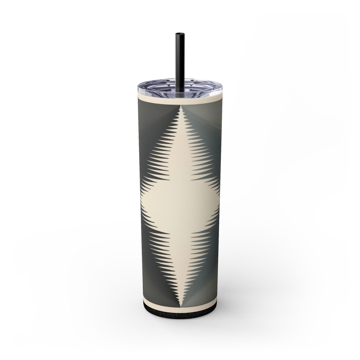 Optical Illusion Skinny Tumbler with Straw, 20oz