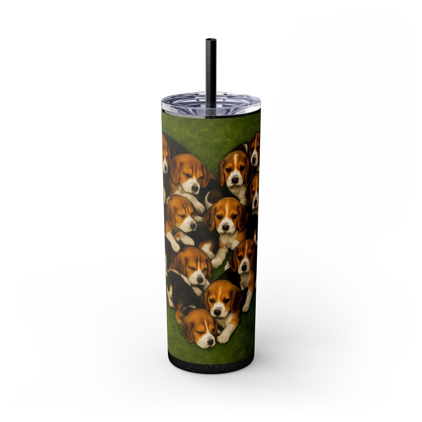 Beagle puppies Tumbler with Straw, 20oz