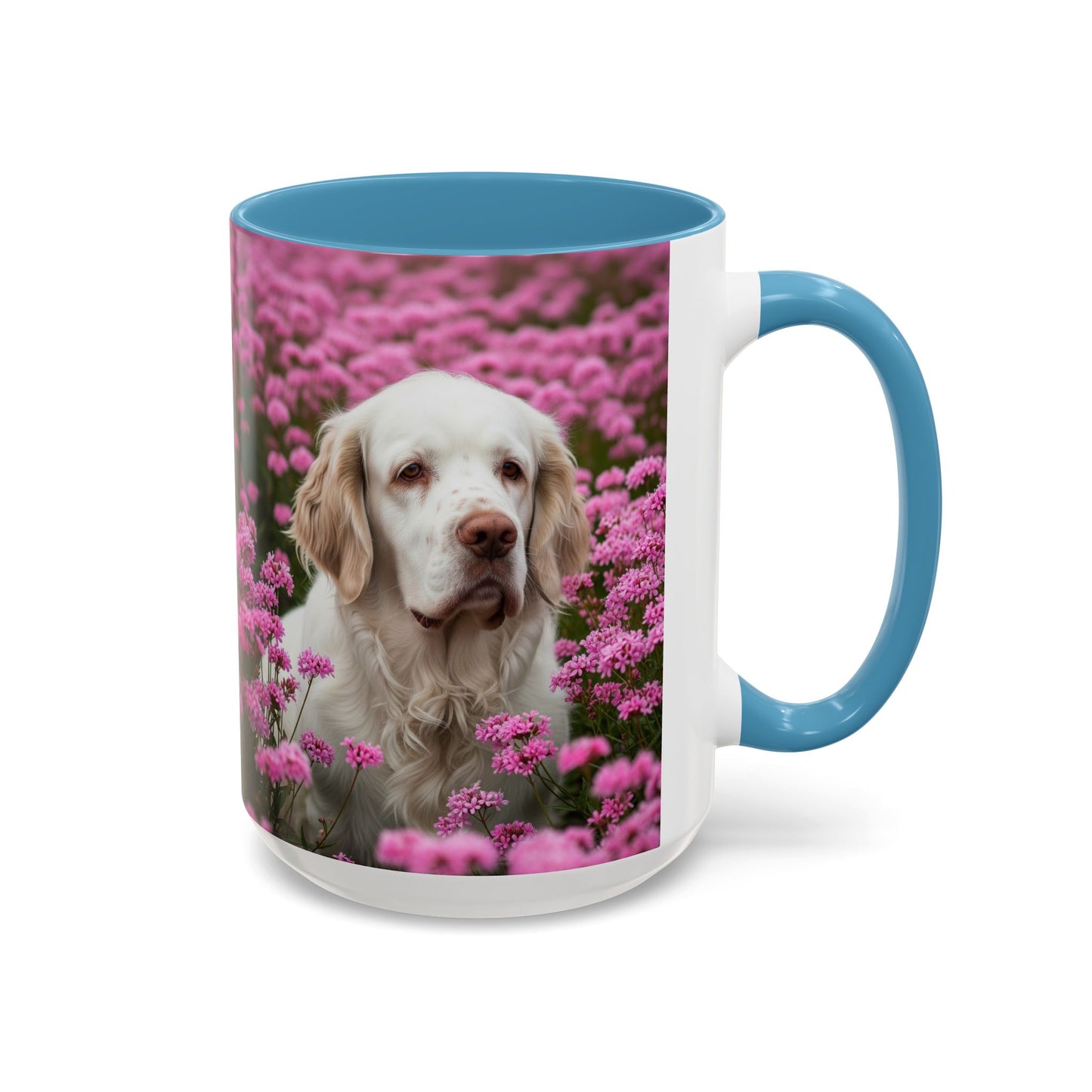 Clumber Spaniel Accent Coffee Mug - Perfect Gift for Dog Lovers