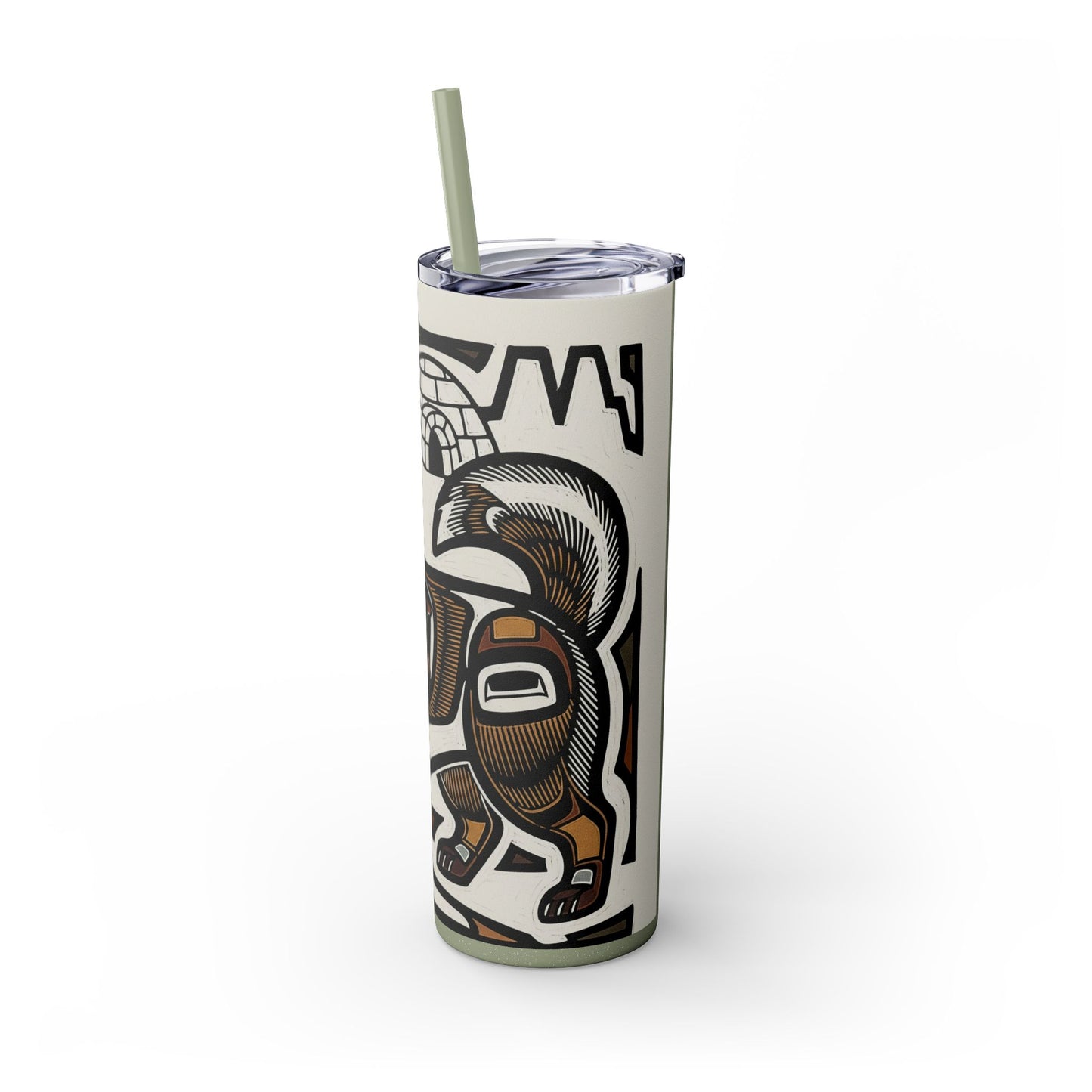 Canadian Eskimo Dog Tumbler with Straw, 20oz
