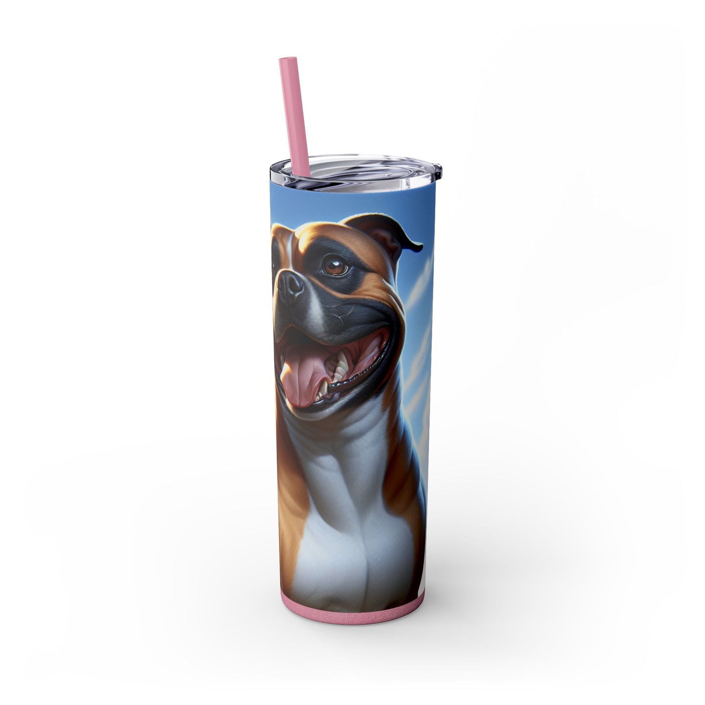 American Staffordshire Terrier Tumbler with Straw, 20oz