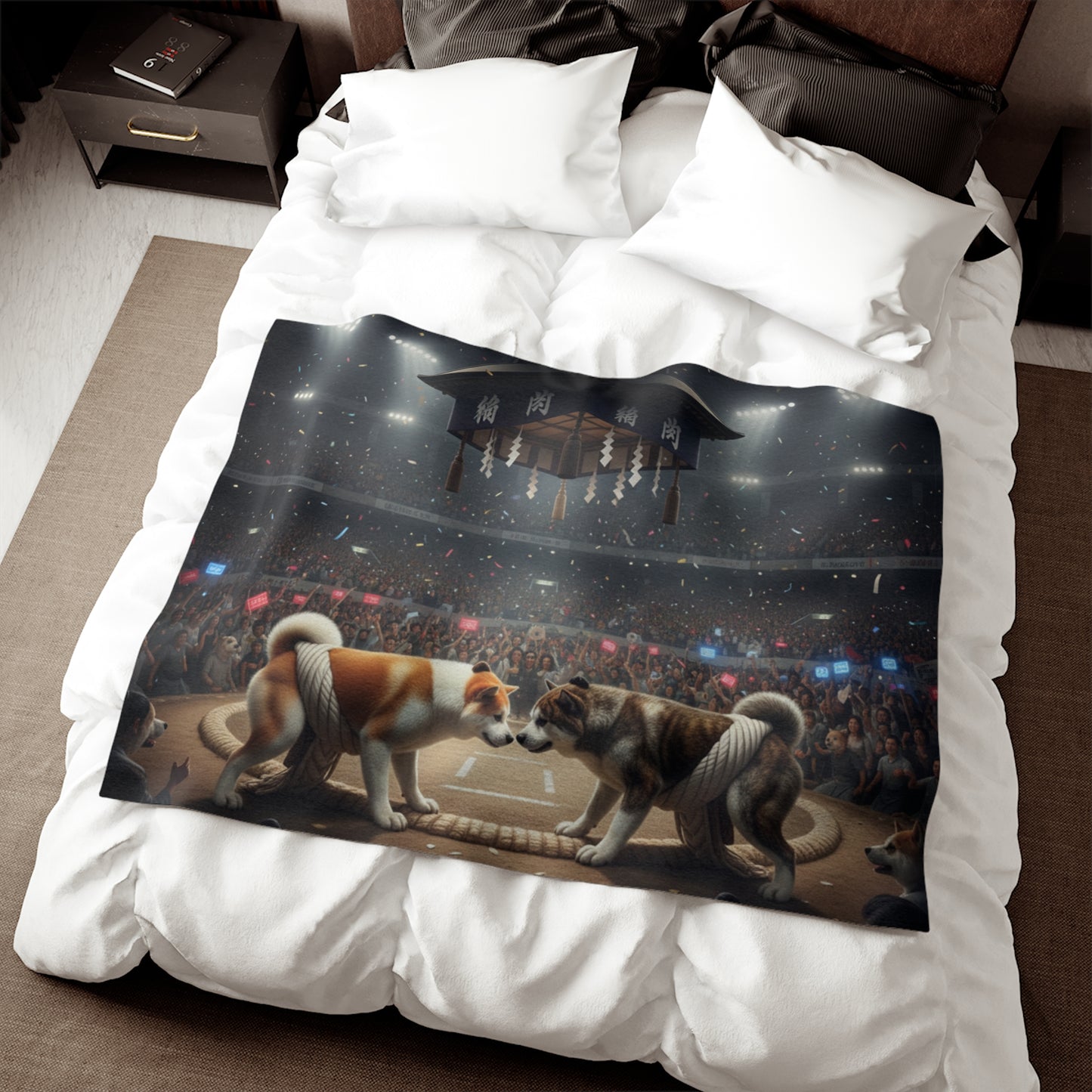 Akita Sweatshirt Blanket