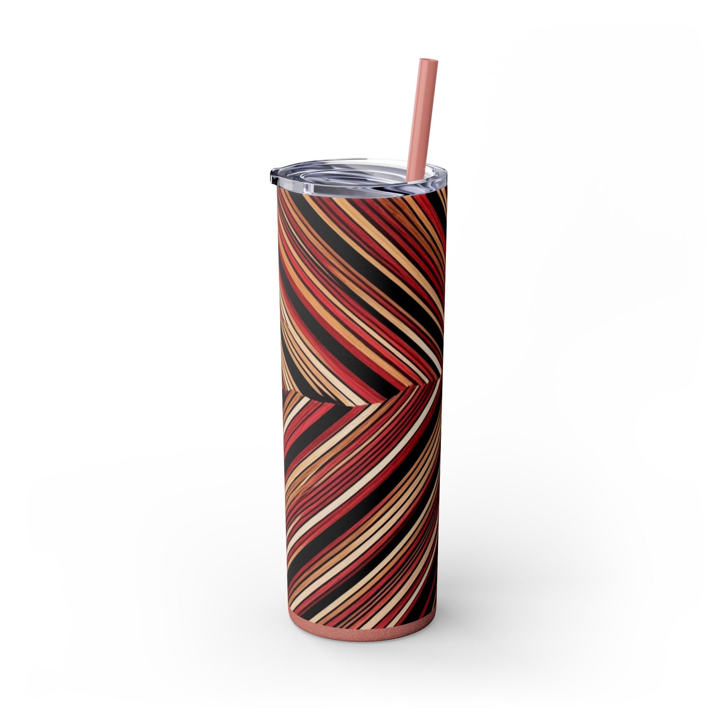 Optical Illusion Skinny Tumbler with Straw, 20oz