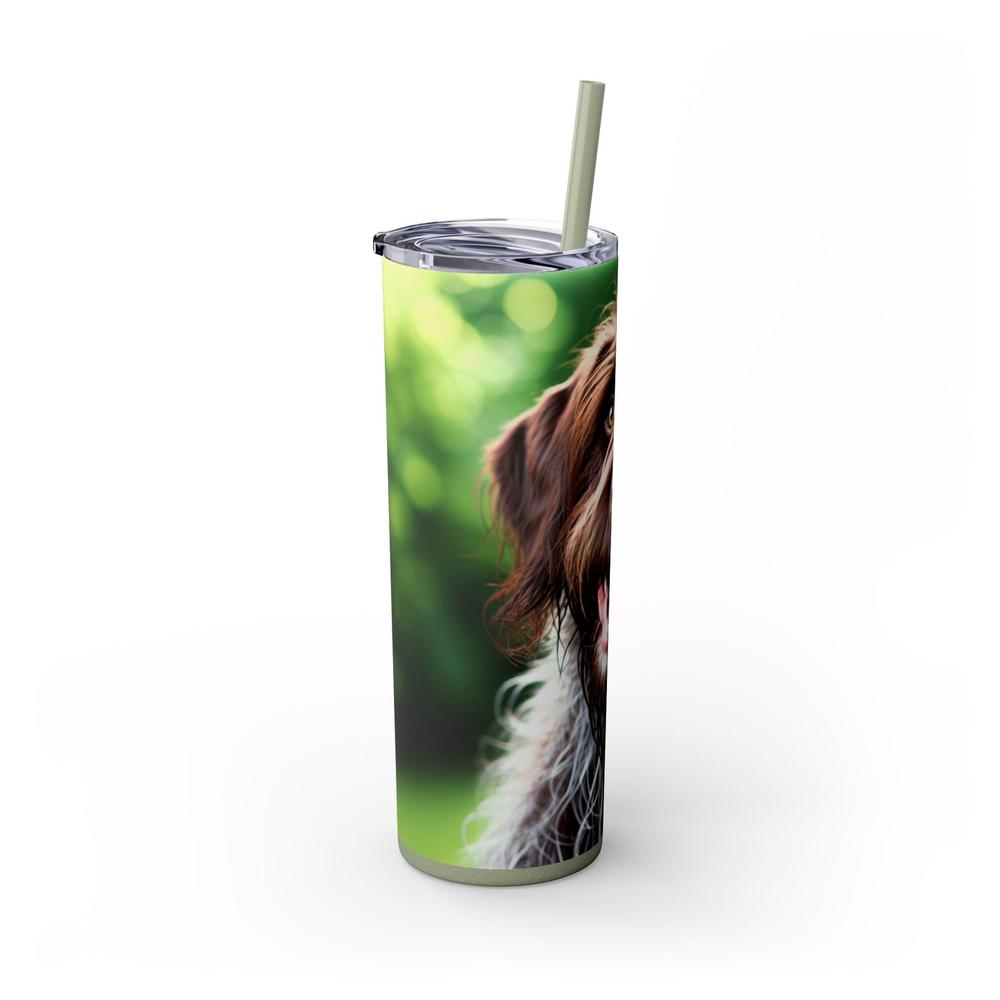 German Wirehaired Pointer Tumbler with Straw, 20oz