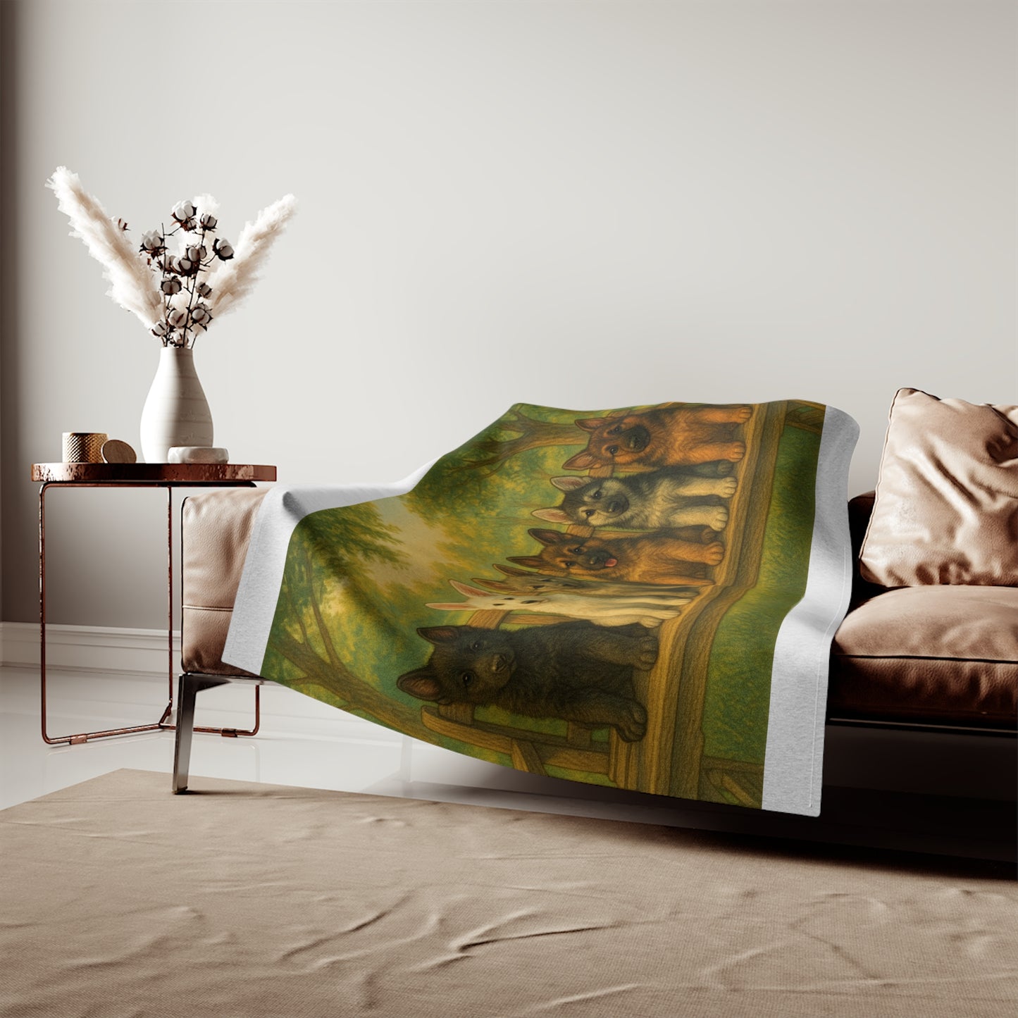 German Shepherd puppies Sweatshirt Blanket