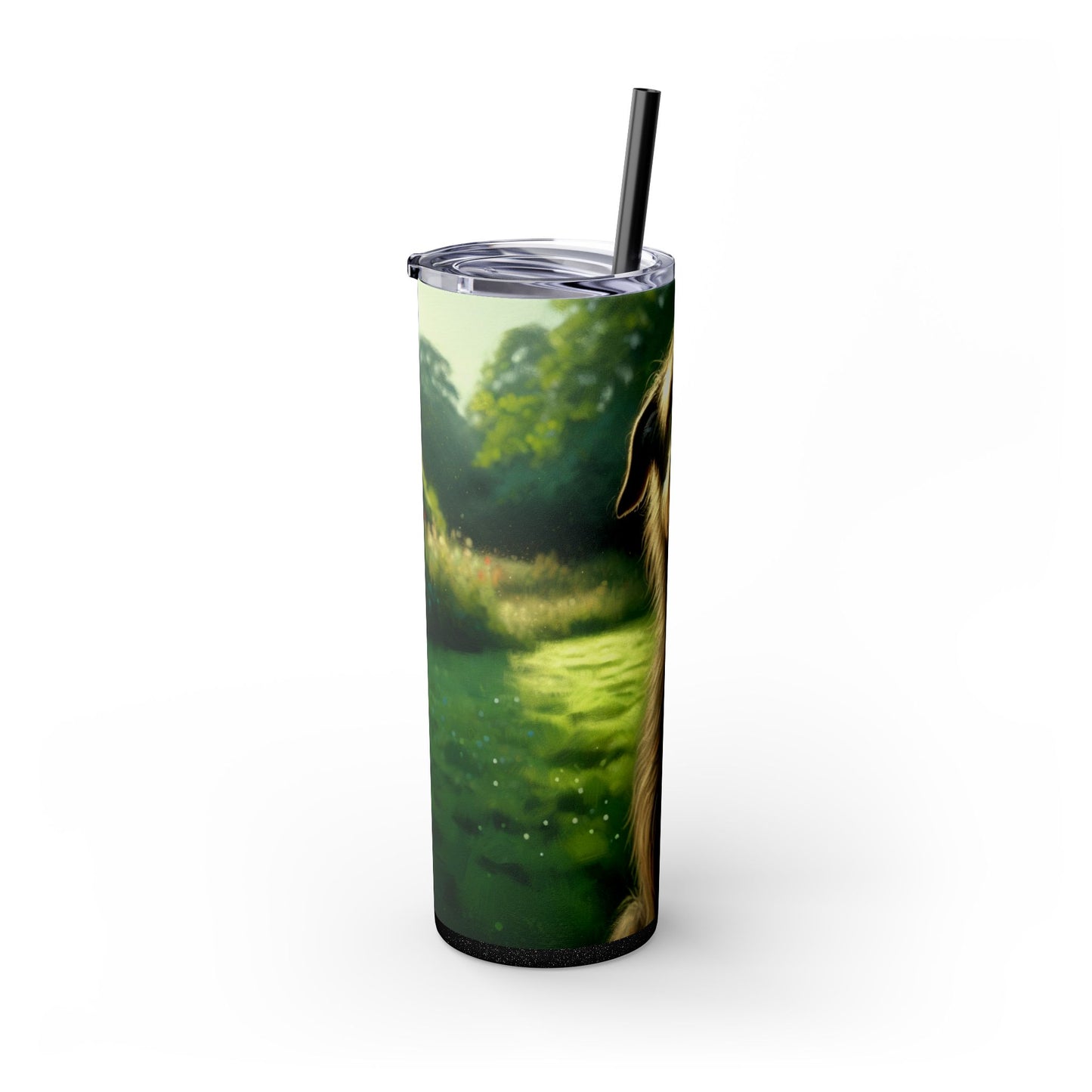 Irish Wolfhound Tumbler with Straw, 20oz