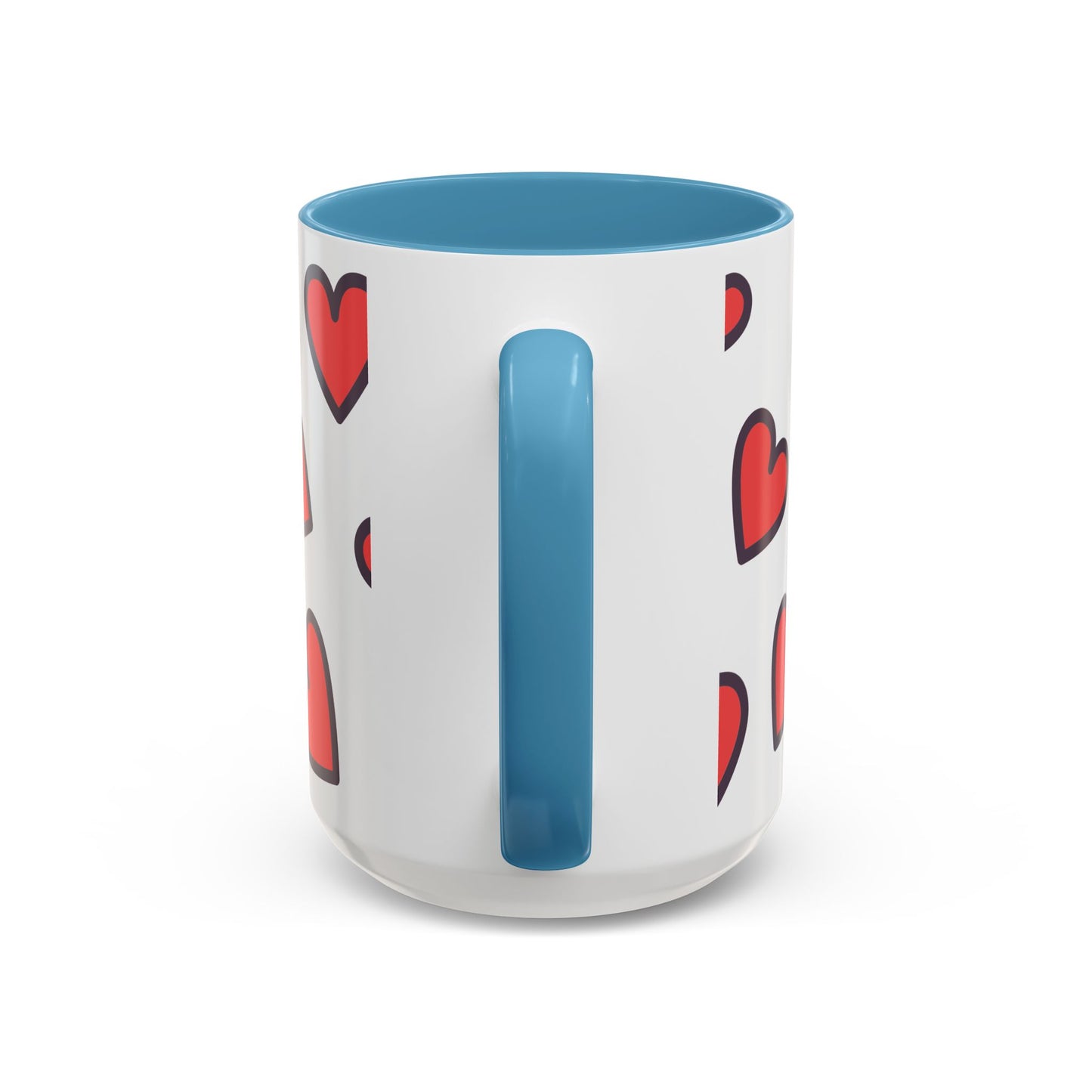 Hearts Accent Coffee Mug - Perfect Gift for Dog Lovers