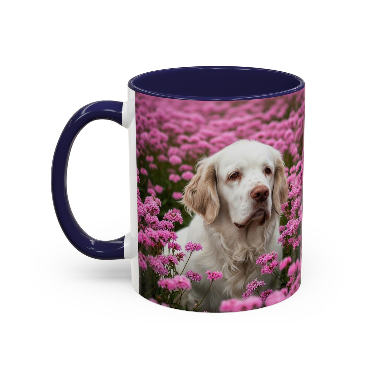 Clumber Spaniel Accent Coffee Mug - Perfect Gift for Dog Lovers