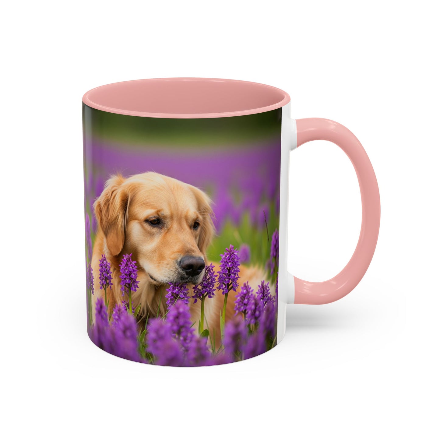 Golden Retriever Accent Coffee Mug - Perfect Gift for Dog Lovers
