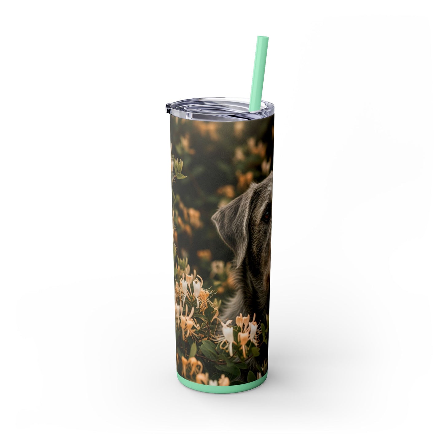 Otterhound Skinny Tumbler with Straw, 20oz