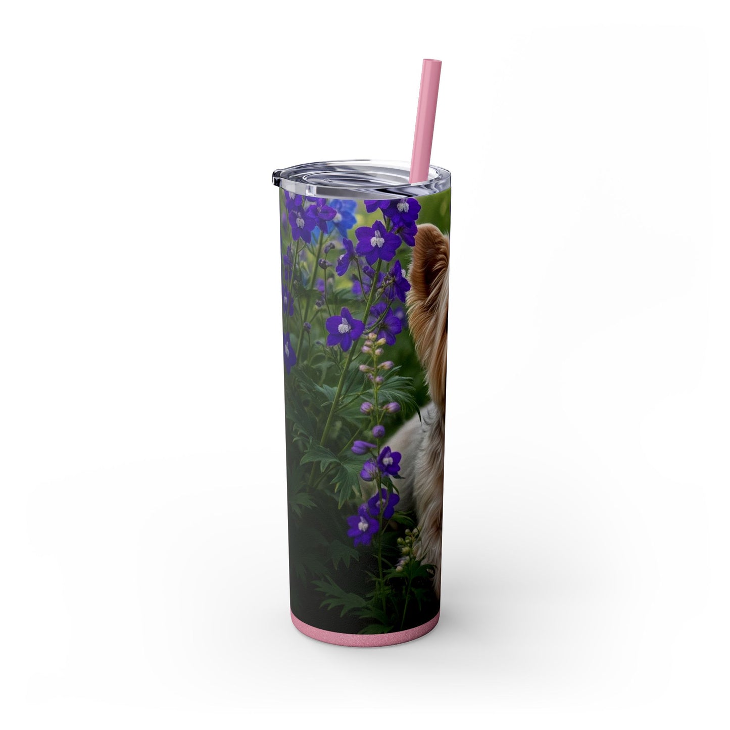 Yorkiepoo Tumbler with Straw, 20oz