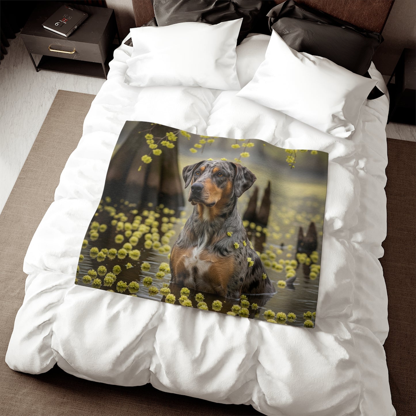 Catahoula Leopard Dog Sweatshirt Blanket