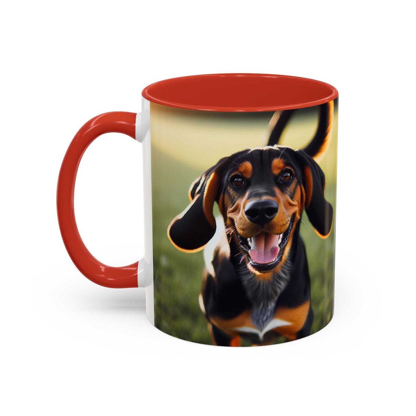 Black and Tan Coonhound Accent Coffee Mug - Perfect Gift for Dog Lovers