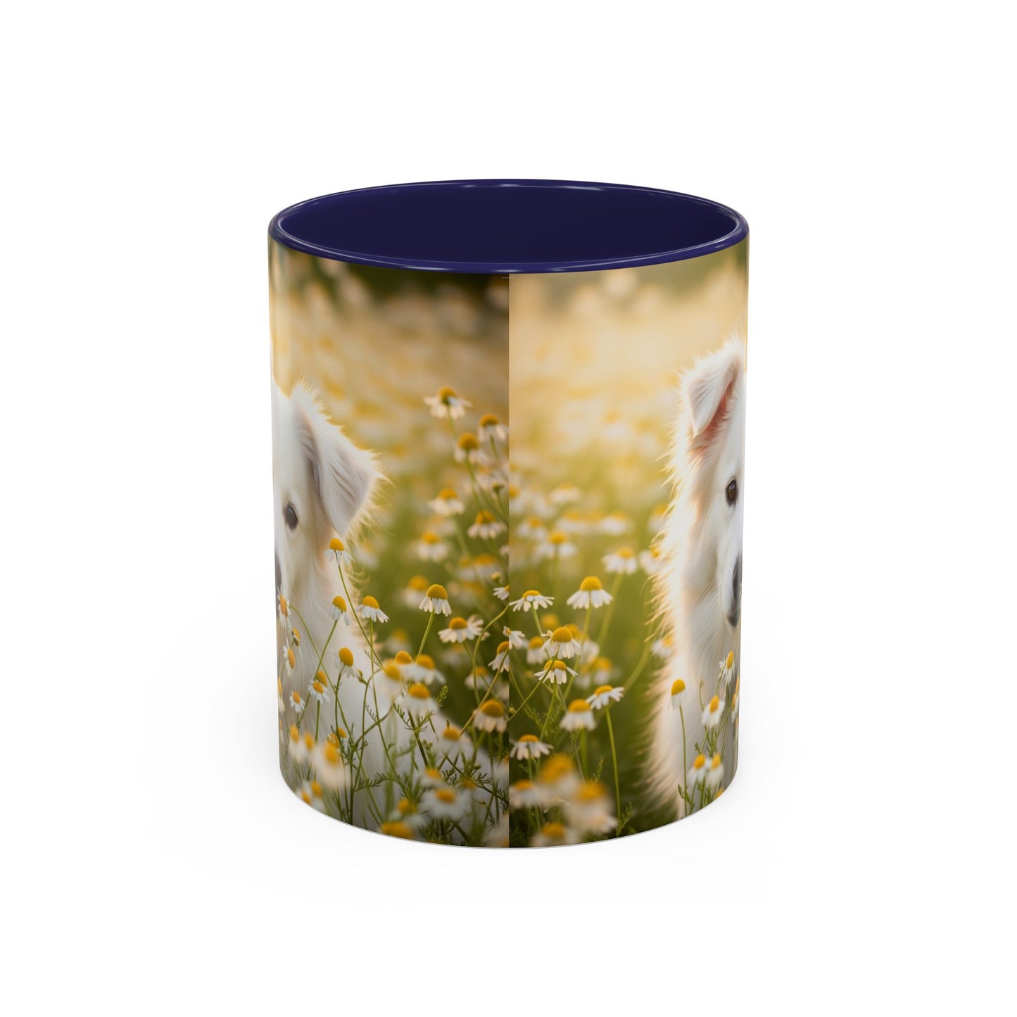 Russkaya Tsvetnaya Bolonka Accent Coffee Mug - Perfect Gift for Dog Lovers