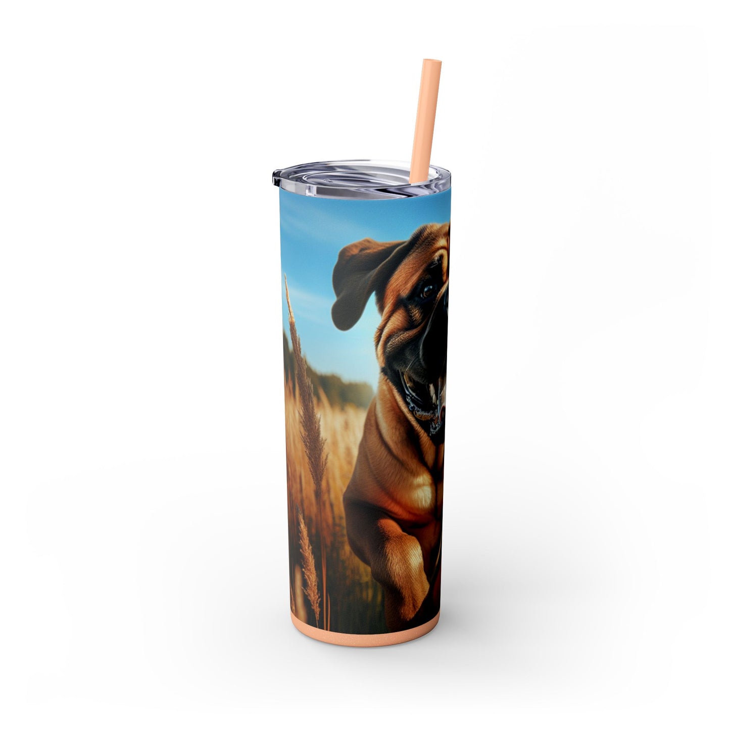 Bullmastiff Tumbler with Straw, 20oz