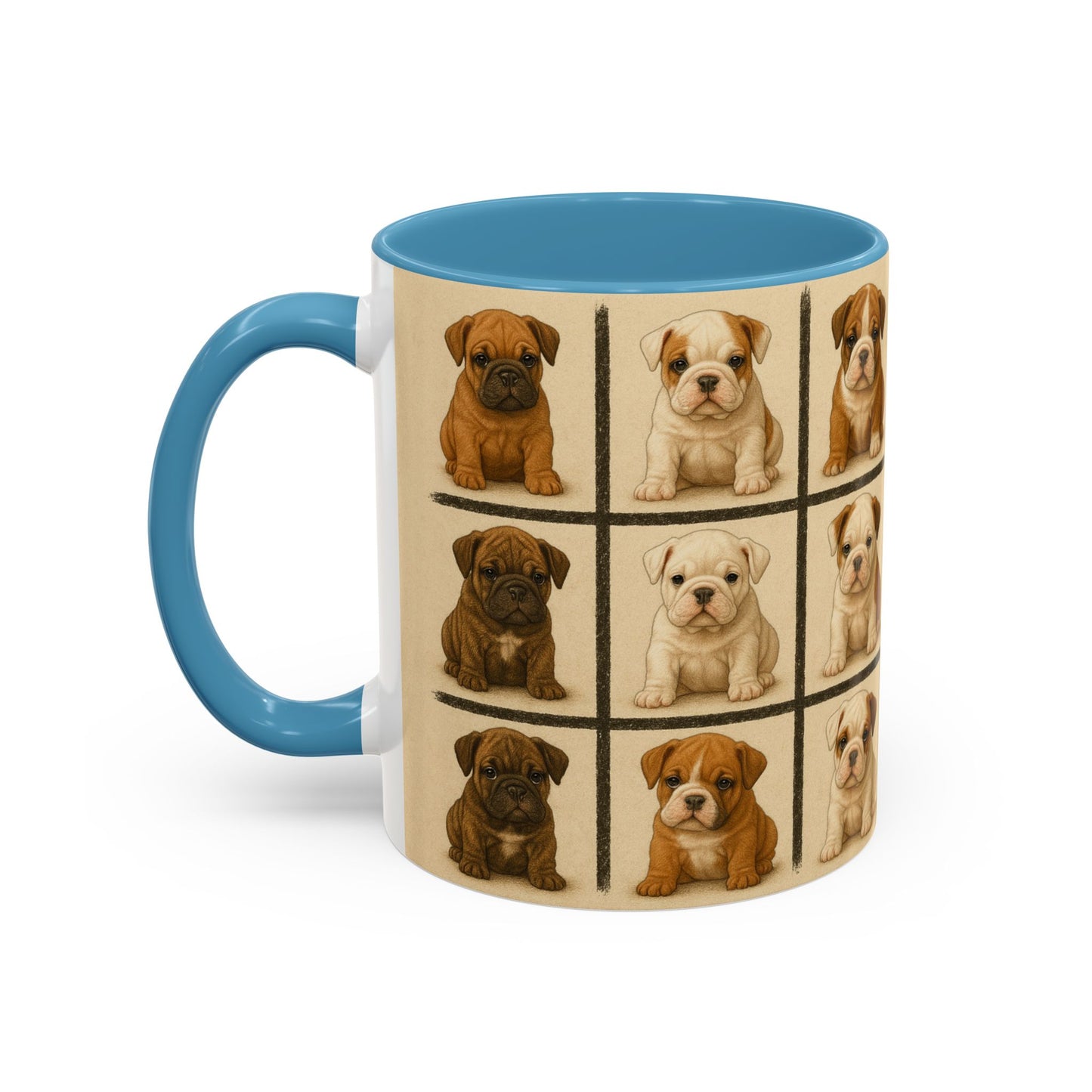 Bulldog puppies Accent Coffee Mug - Perfect Gift for Dog Lovers