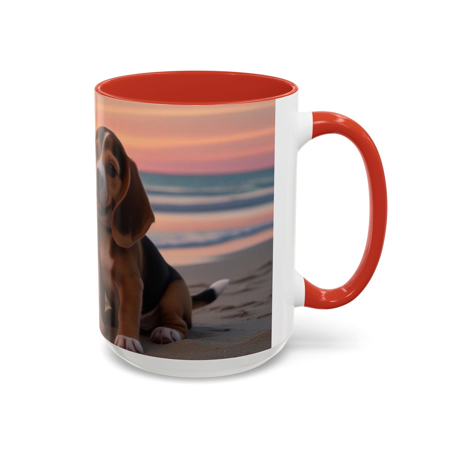 Beagle Love Accent Coffee Mug - Perfect Gift for Dog Lovers