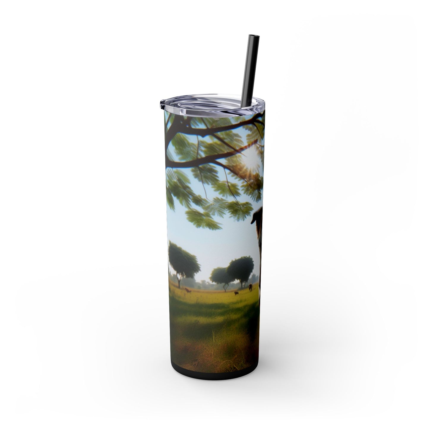 Indian Pariah Dog Tumbler with Straw, 20oz