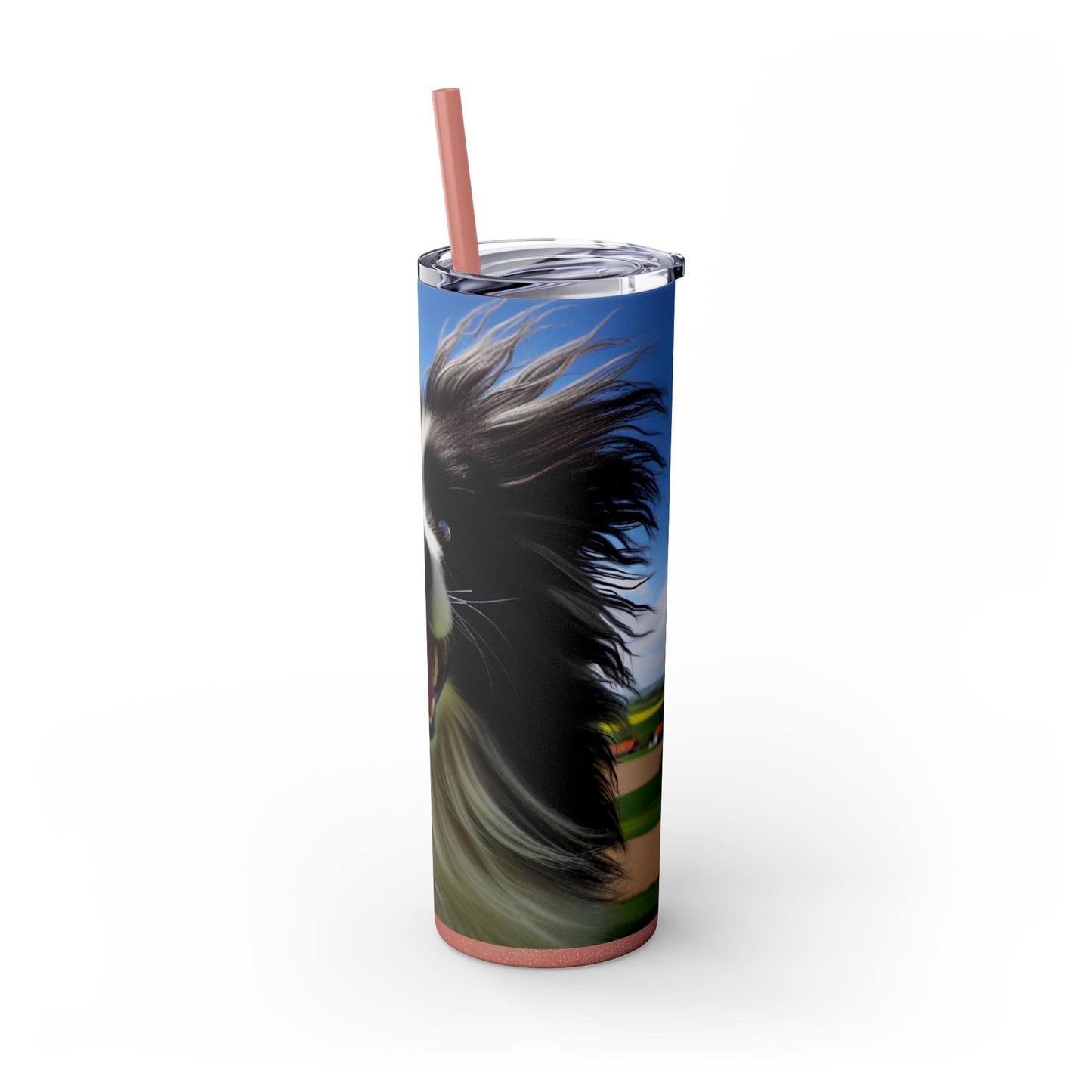 Portuguese Sheepdog Tumbler with Straw, 20oz