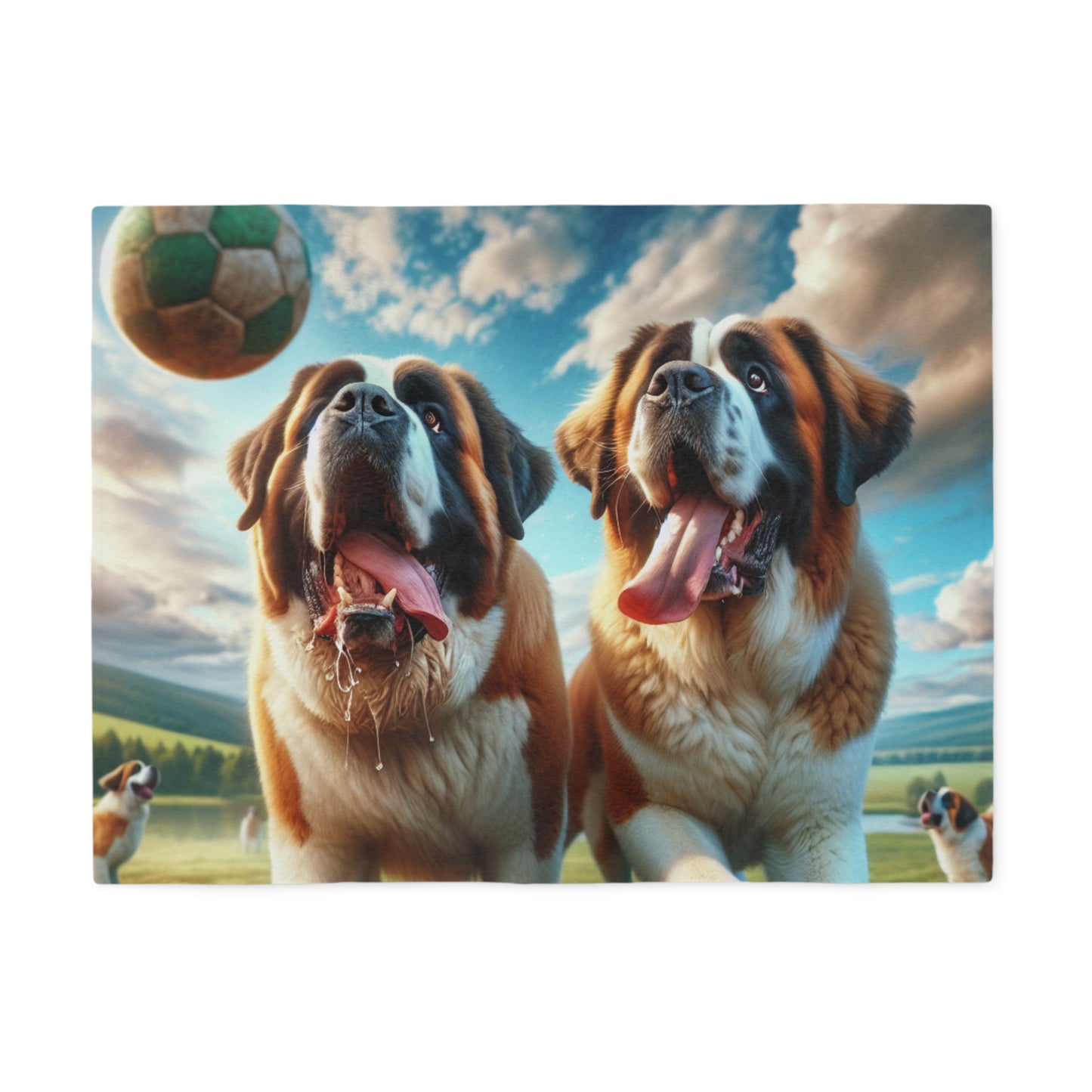 Saint Bernard Sweatshirt Blanket