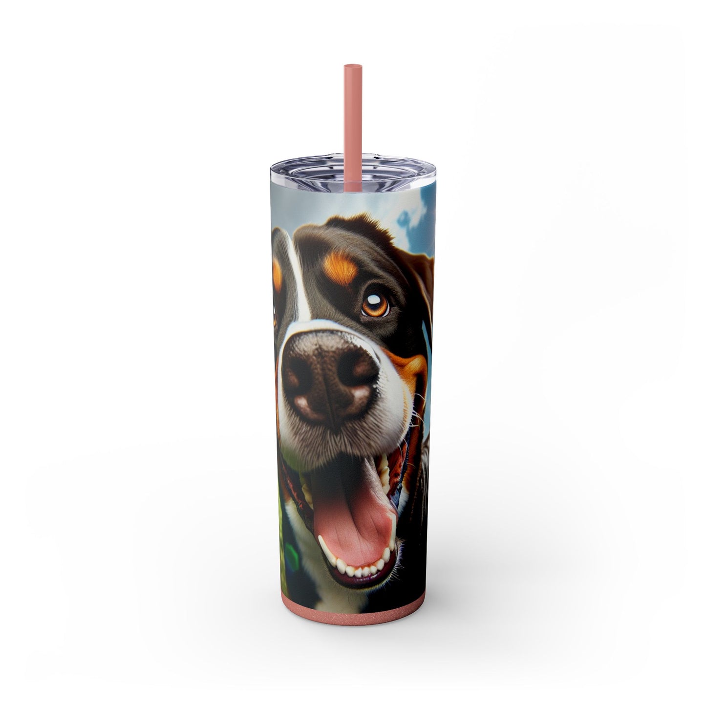 Greater Swiss Mountain Dog Tumbler with Straw, 20oz