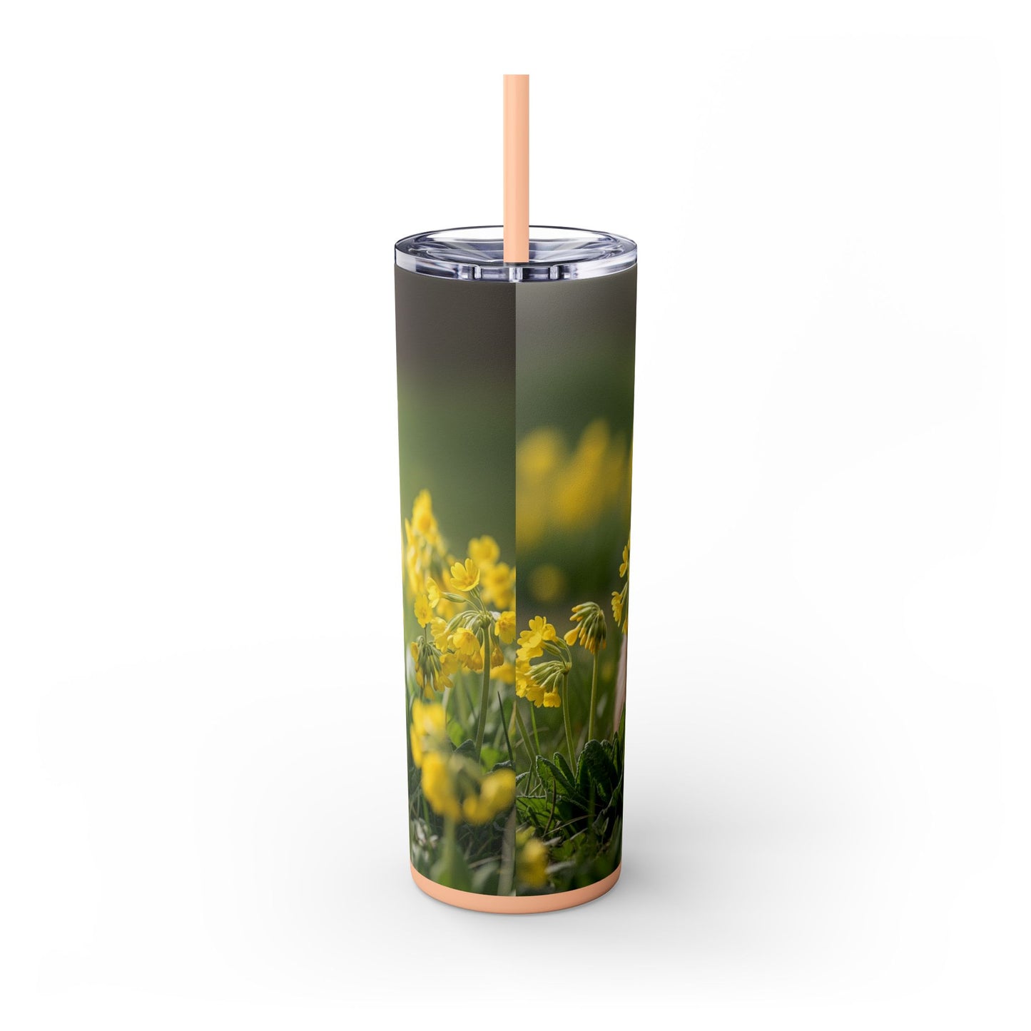 Norfolk Terrier Skinny Tumbler with Straw, 20oz